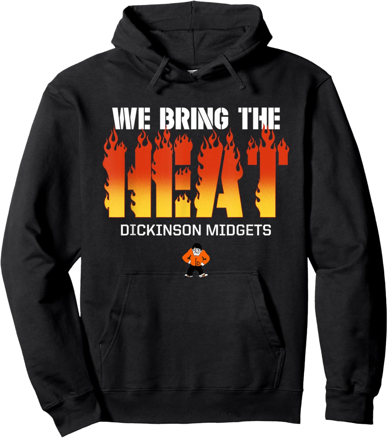 Dickinson Midgets Logo We Bring the Heat HS Hoodie - Hoodie | Black