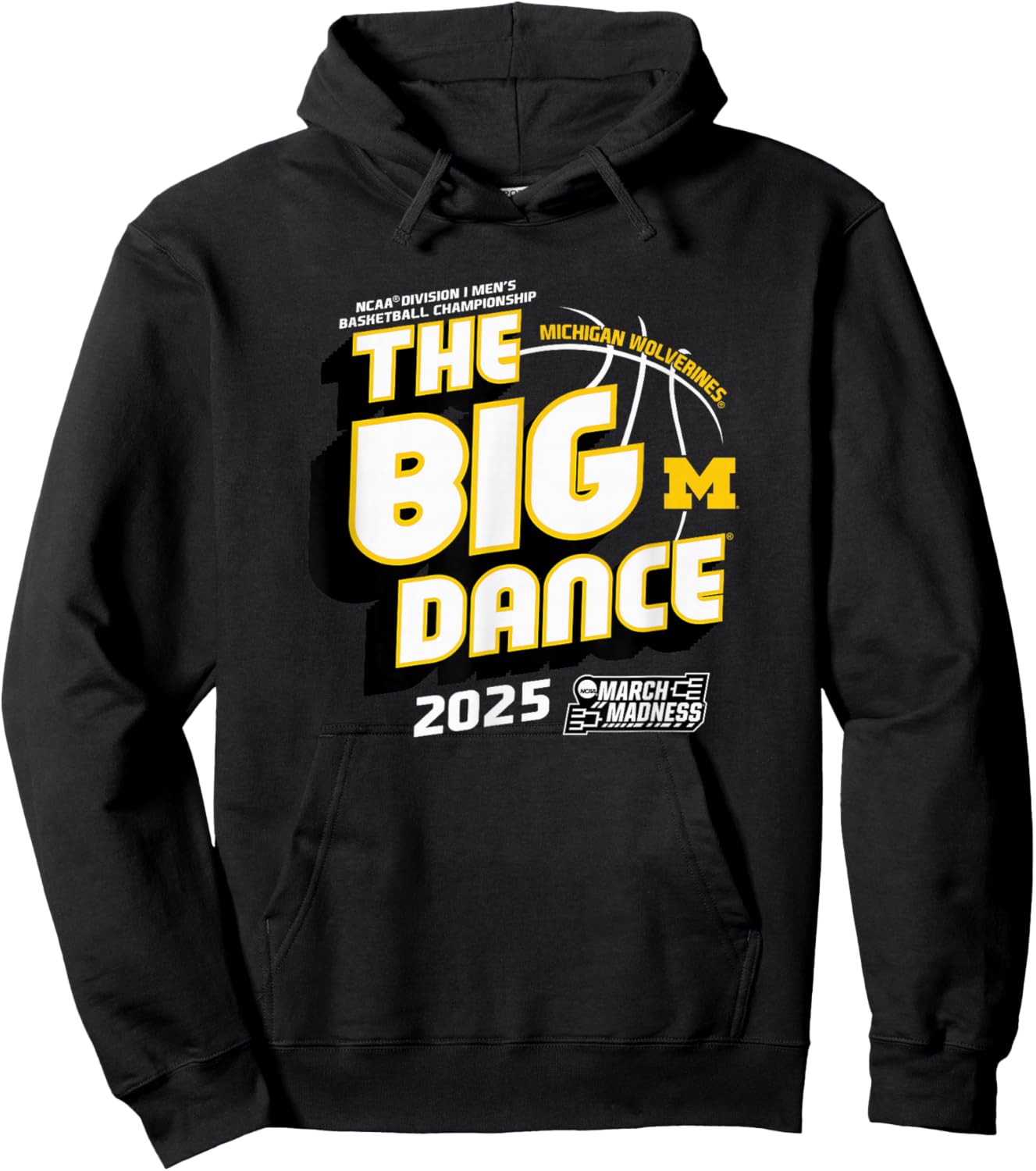 Michigan Wolverines March Madness 2025 Basketball Dance Hoodie - Hoodie | Black