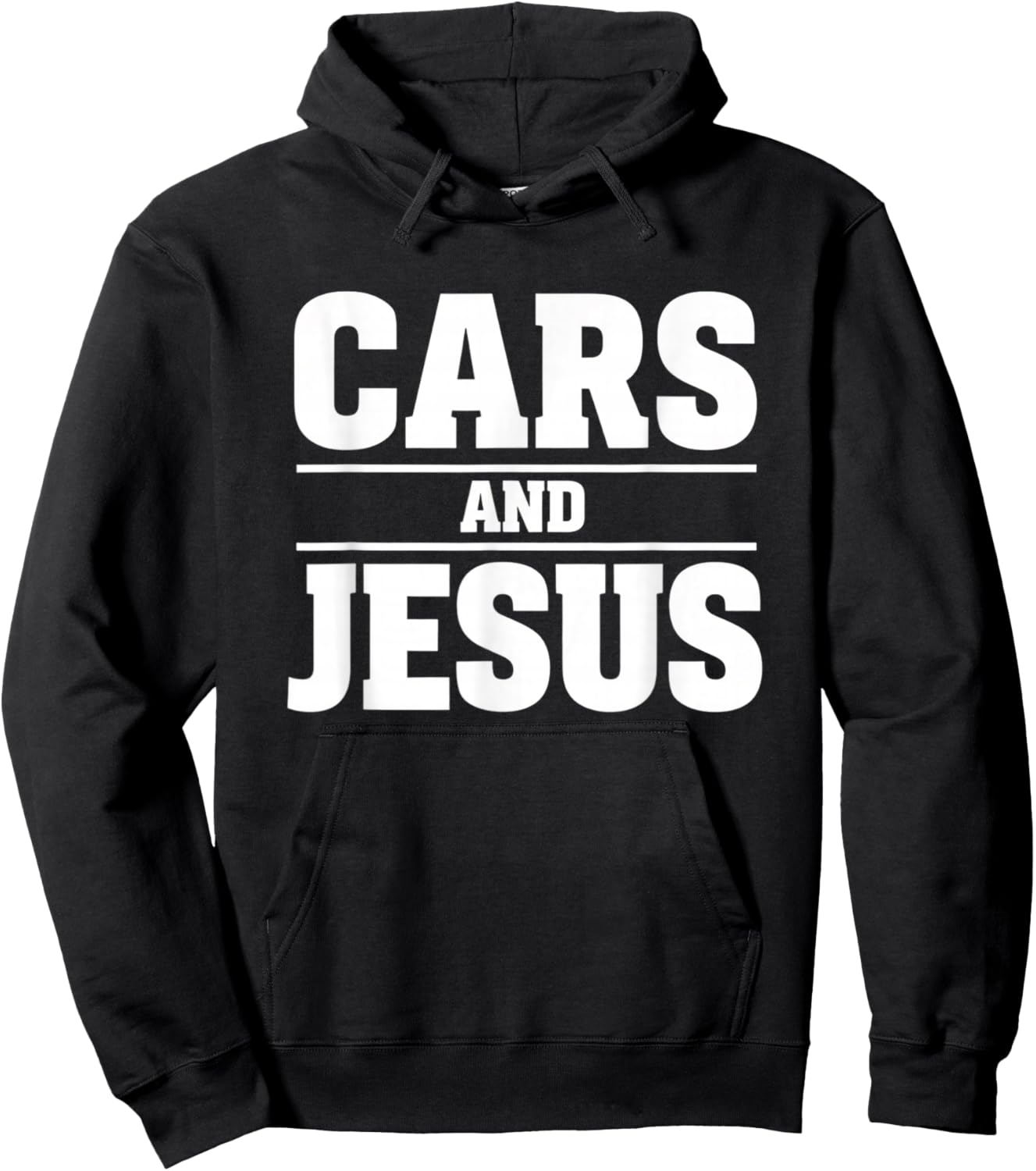 Car and Jesus, Car Christian Car Lover Design Hoodie - Hoodie | Black