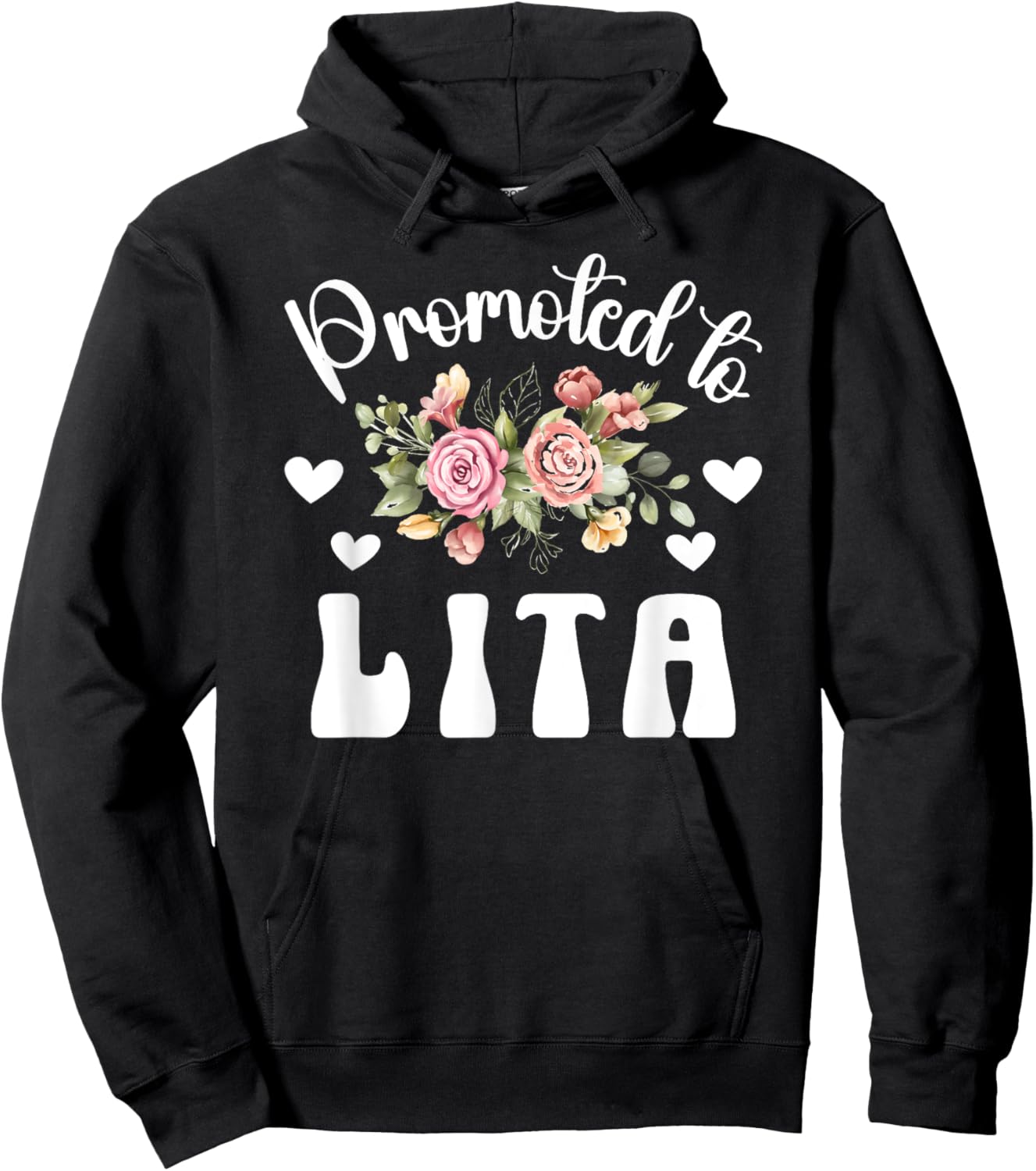 Promoted To Lita To Be Future Lita Grandma New Lita Hoodie - Hoodie | Black