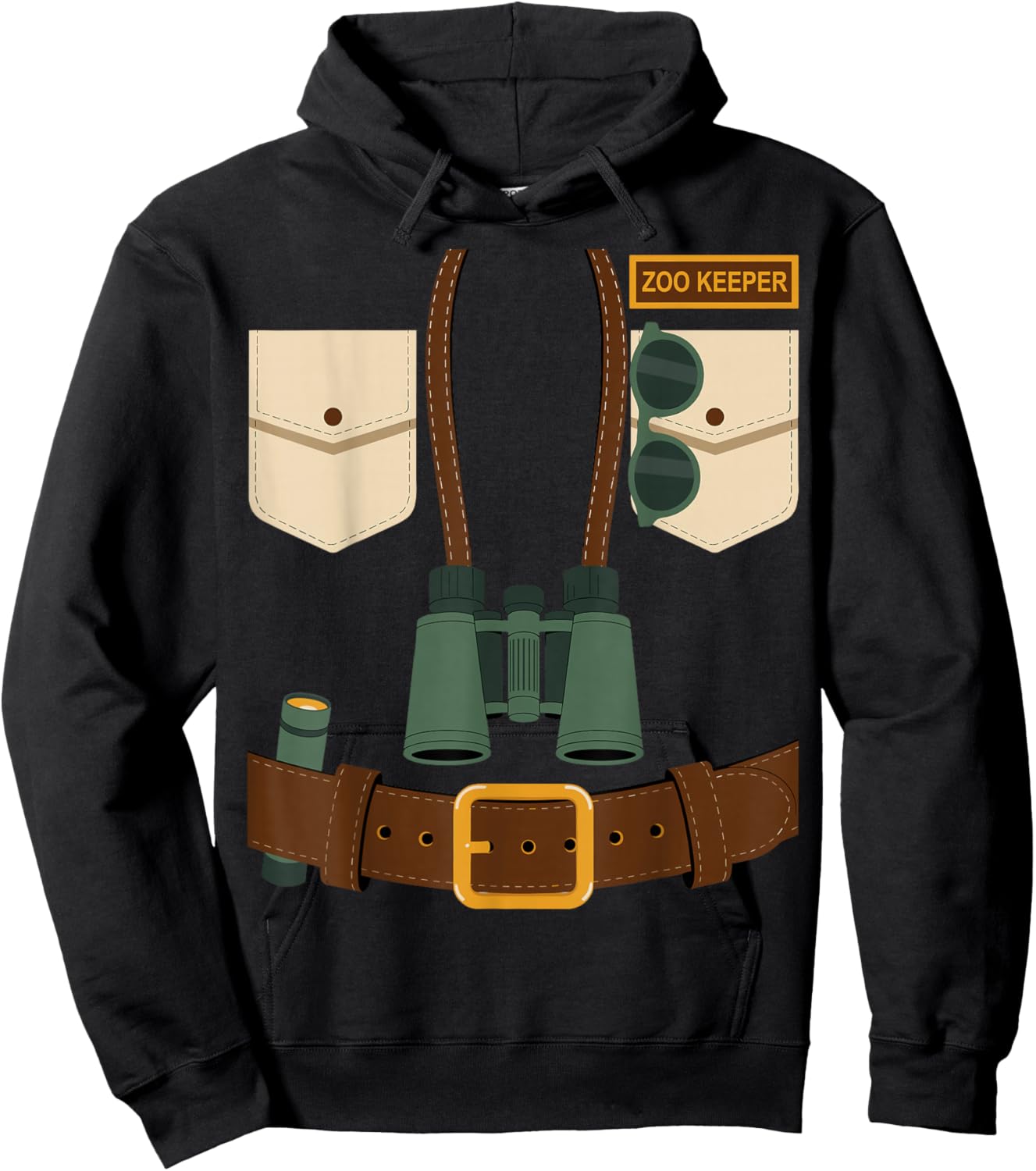 Zookeeper Halloween Costume Hoodie - Hoodie | Black