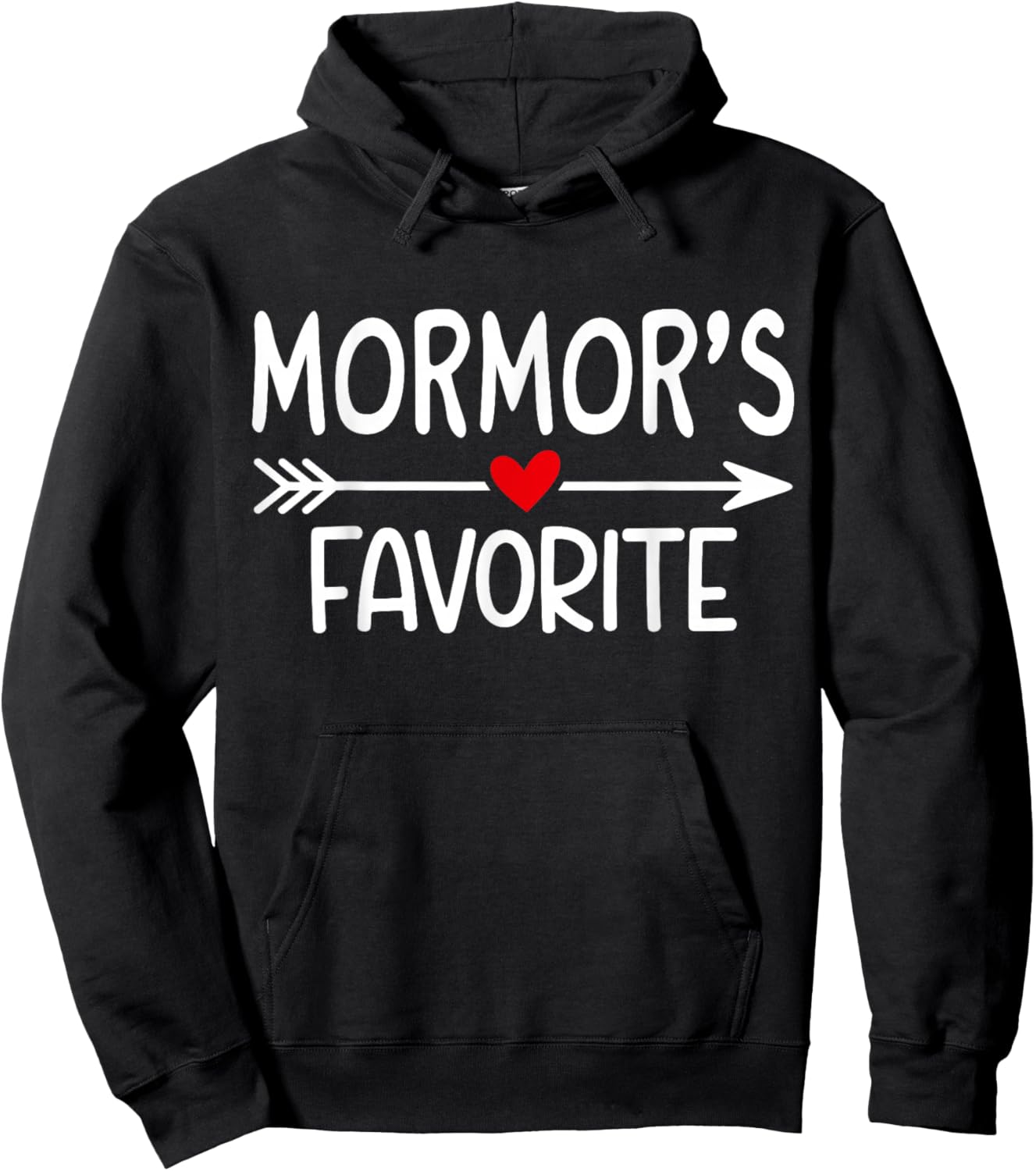 MORMOR’S Favorite Child Men Kids Fun Family Hoodie - Hoodie | Black