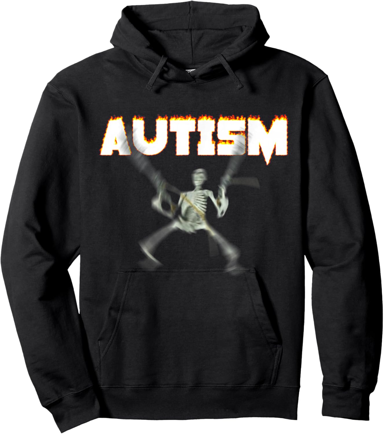 Autism Skeleton Meme Hoodie - Hoodie | Black