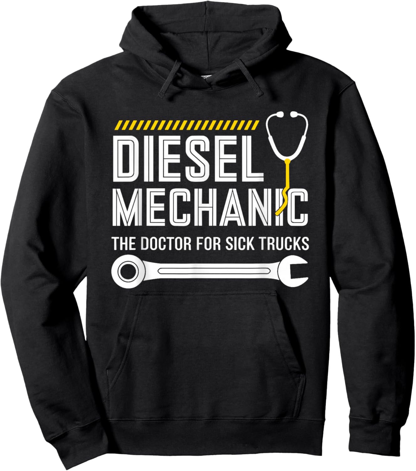 Diesel Mechanic Heavy Equipment Repair Industrial Technician Hoodie - Hoodie | Black