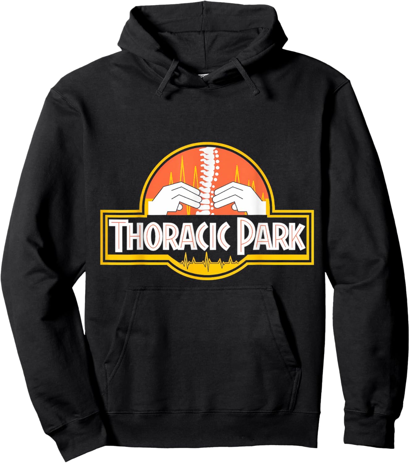 Thoracic Spine Park Chiropractor Orthopedist Hoodie - Hoodie | Black