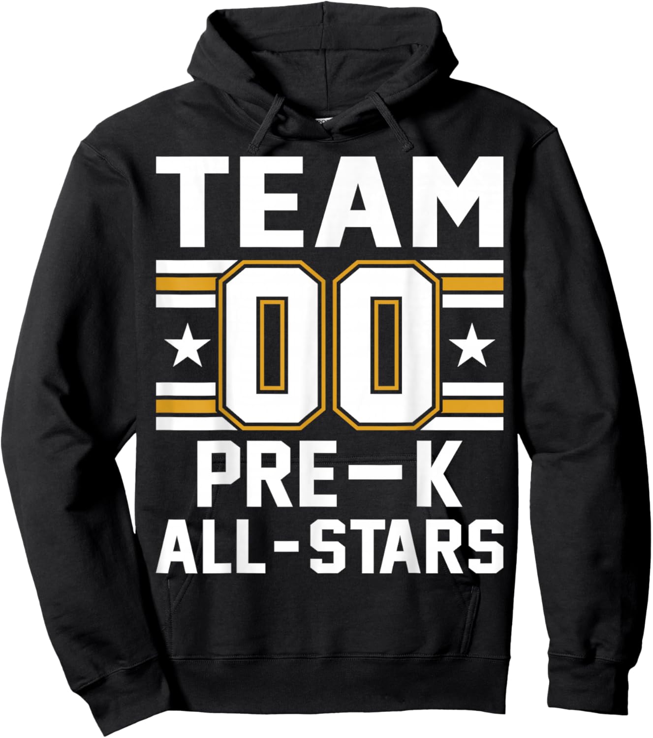 Kids Sports Preschool Team Pre-K All Stars Jersey Hoodie - Hoodie | Black