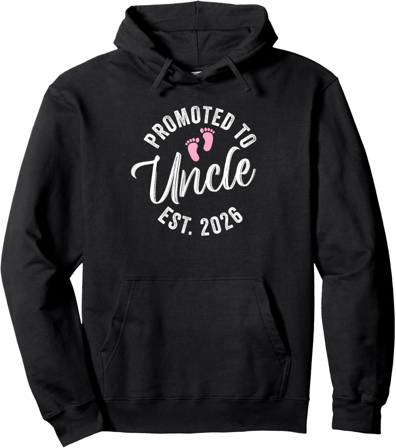 Promoted to Uncle 2026 Hoodie - Hoodie | Black
