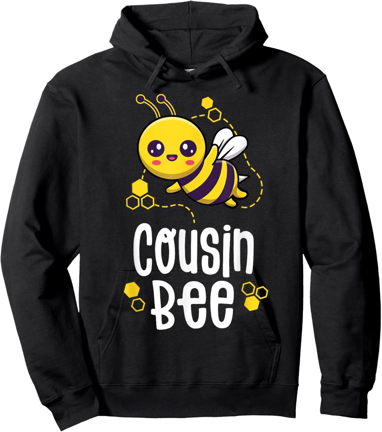 Cousin Bee Family Matching Birthday Outfit Hoodie - Hoodie | Black