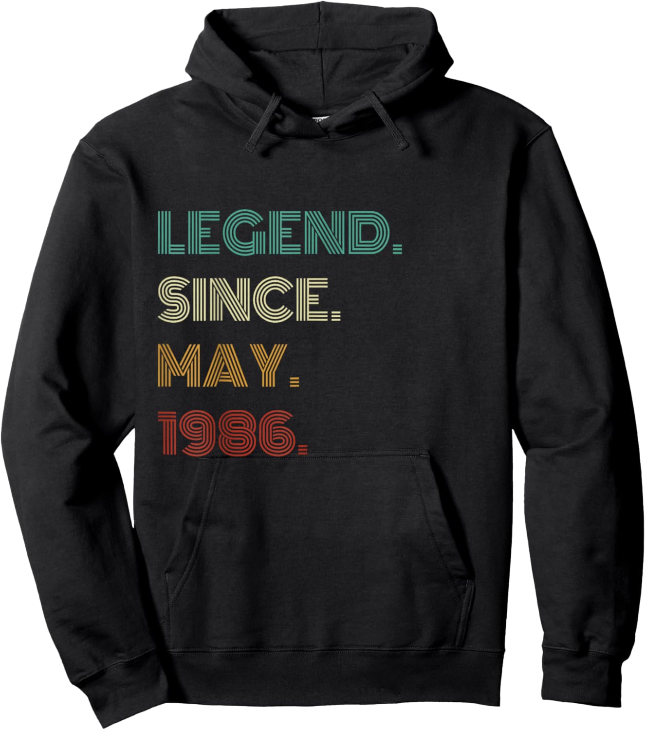 40 Years Old Legend Since May 1986 40th Birthday Hoodie - Hoodie | Black