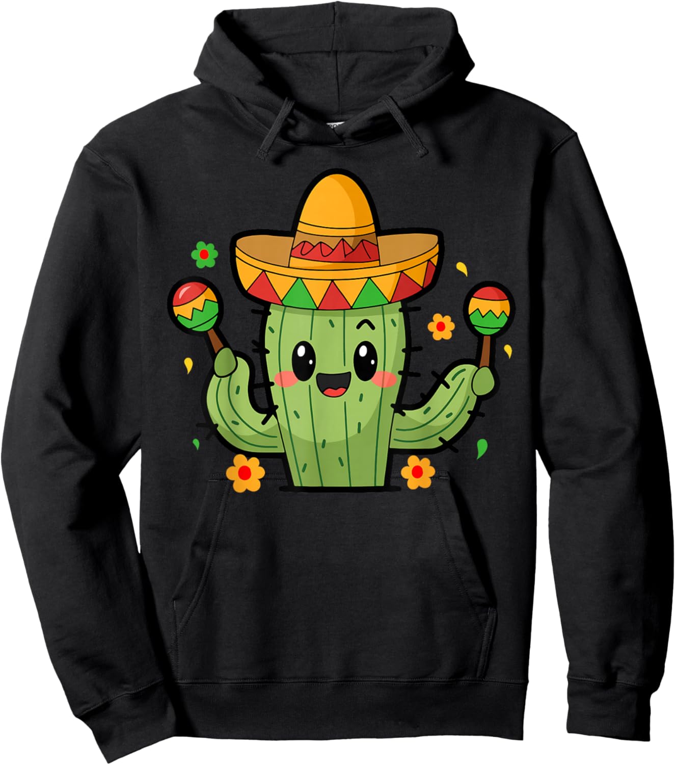 Chapeau Cactus Hoodie - Hoodie | Black