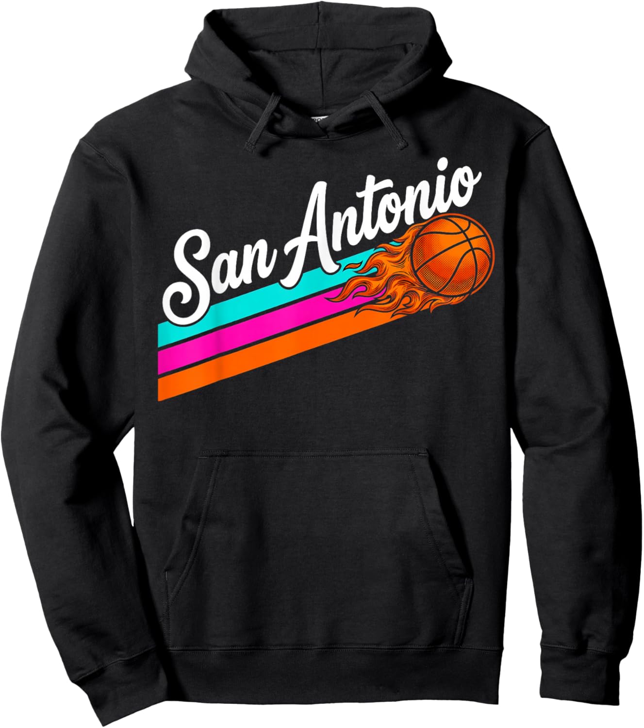 San Antonio Texas TX Vintage Design Men Women Kids Hoodie - Hoodie | Black