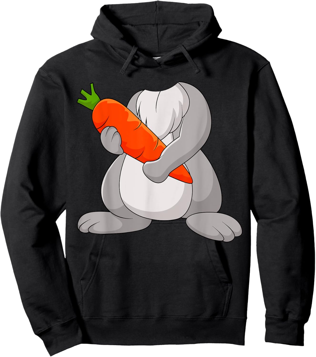 Funny Rabbit Body DIY Costume Bunny Cosplay Halloween Day Hoodie - Hoodie | Black