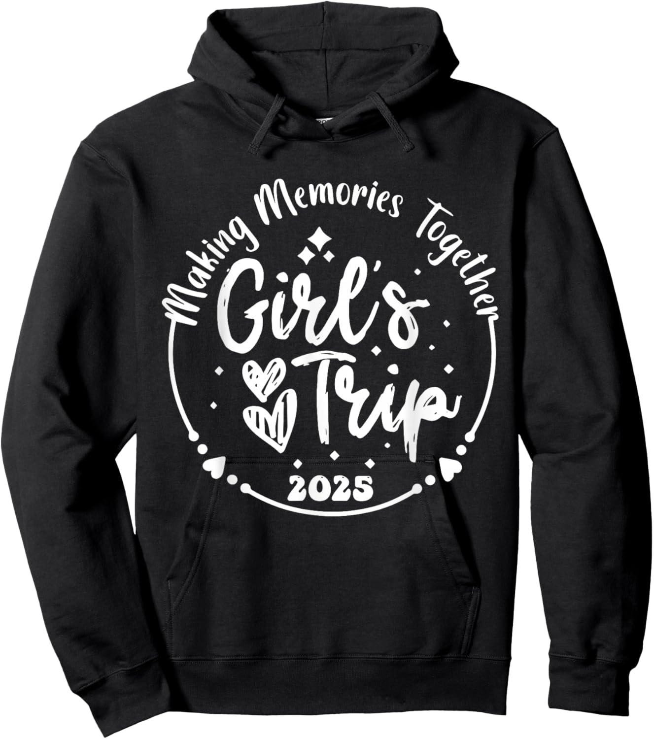 Girls Trip 2025 Cute Girls Weekend 2025 Summer Vacation Hoodie - Hoodie | Black