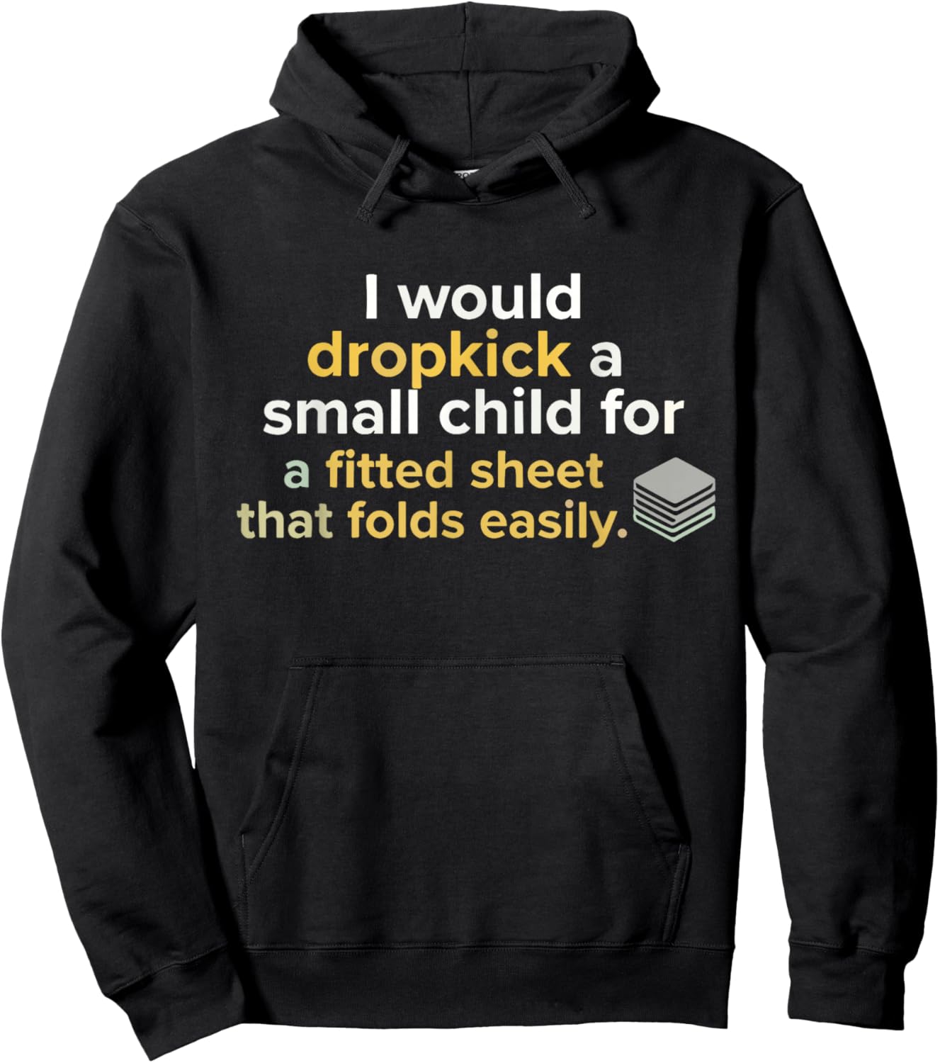 T-Shirt Hoodie - Hoodie | Black