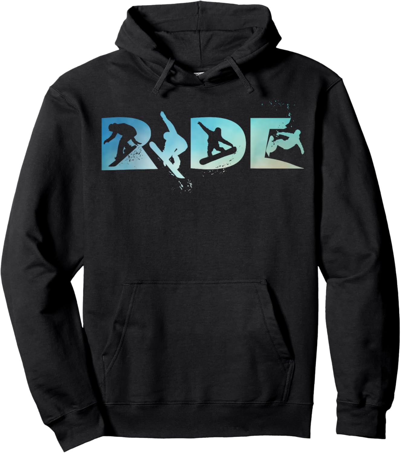 RIDE Snowboarding Funny Snowboard Snowboarder Gift Men Boys Hoodie - Hoodie | Black