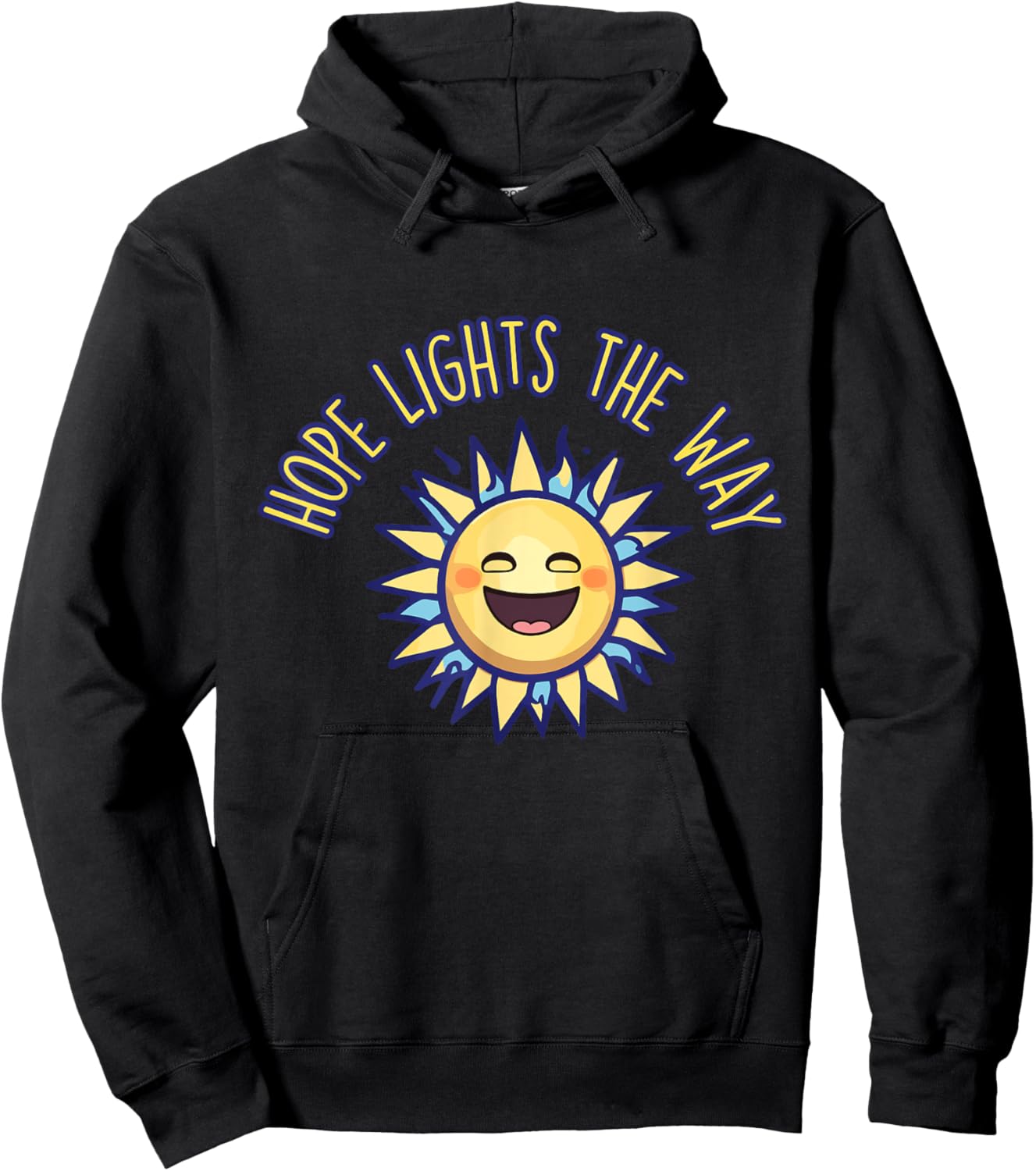 Let Hope Light the Way Every Day Hoodie - Hoodie | Black