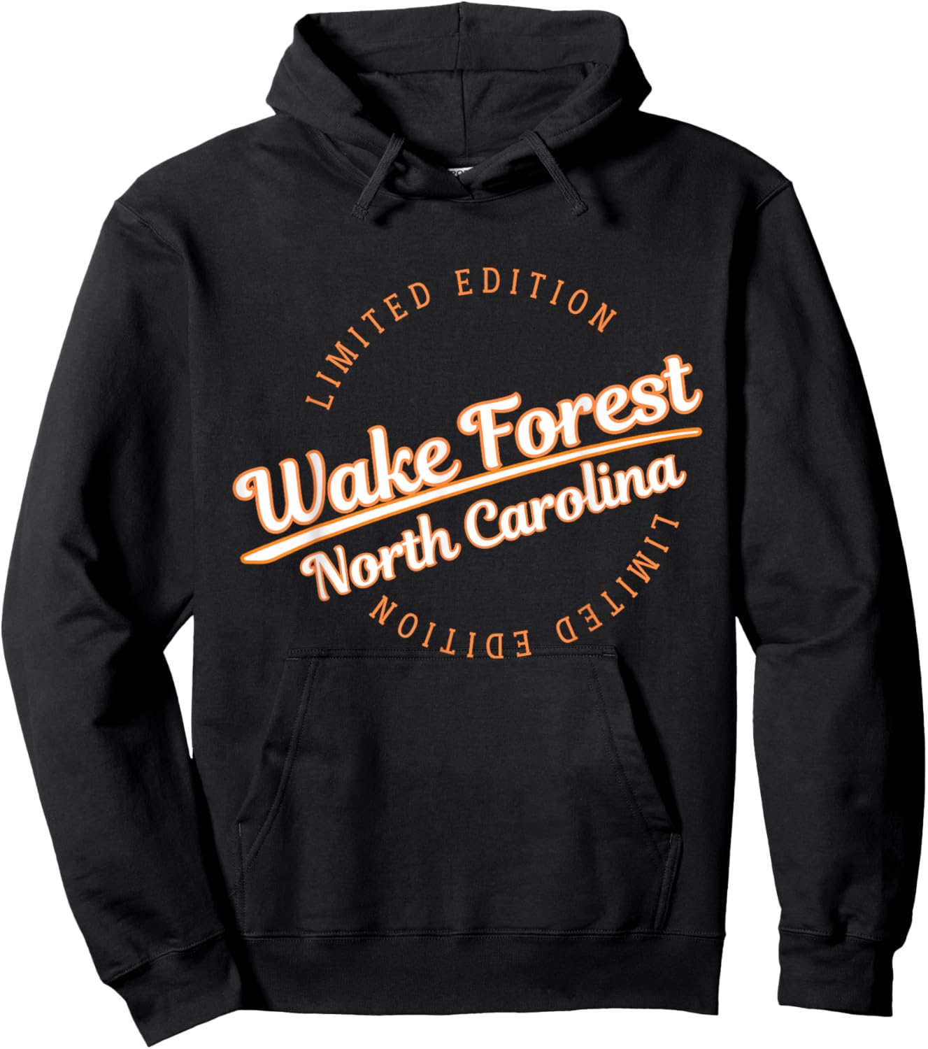 Retro Athletic Wake Forest NC Apparel Hoodie - Hoodie | Black
