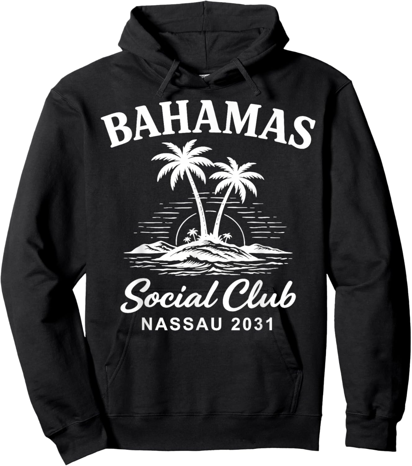 Bahamas Social Club Nassau Vacances 2031 Hoodie - Hoodie | Black