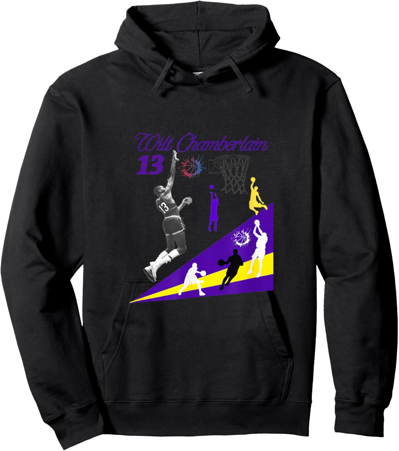 Wilt Chamberlain_NBA_001 Hoodie - Hoodie | Black
