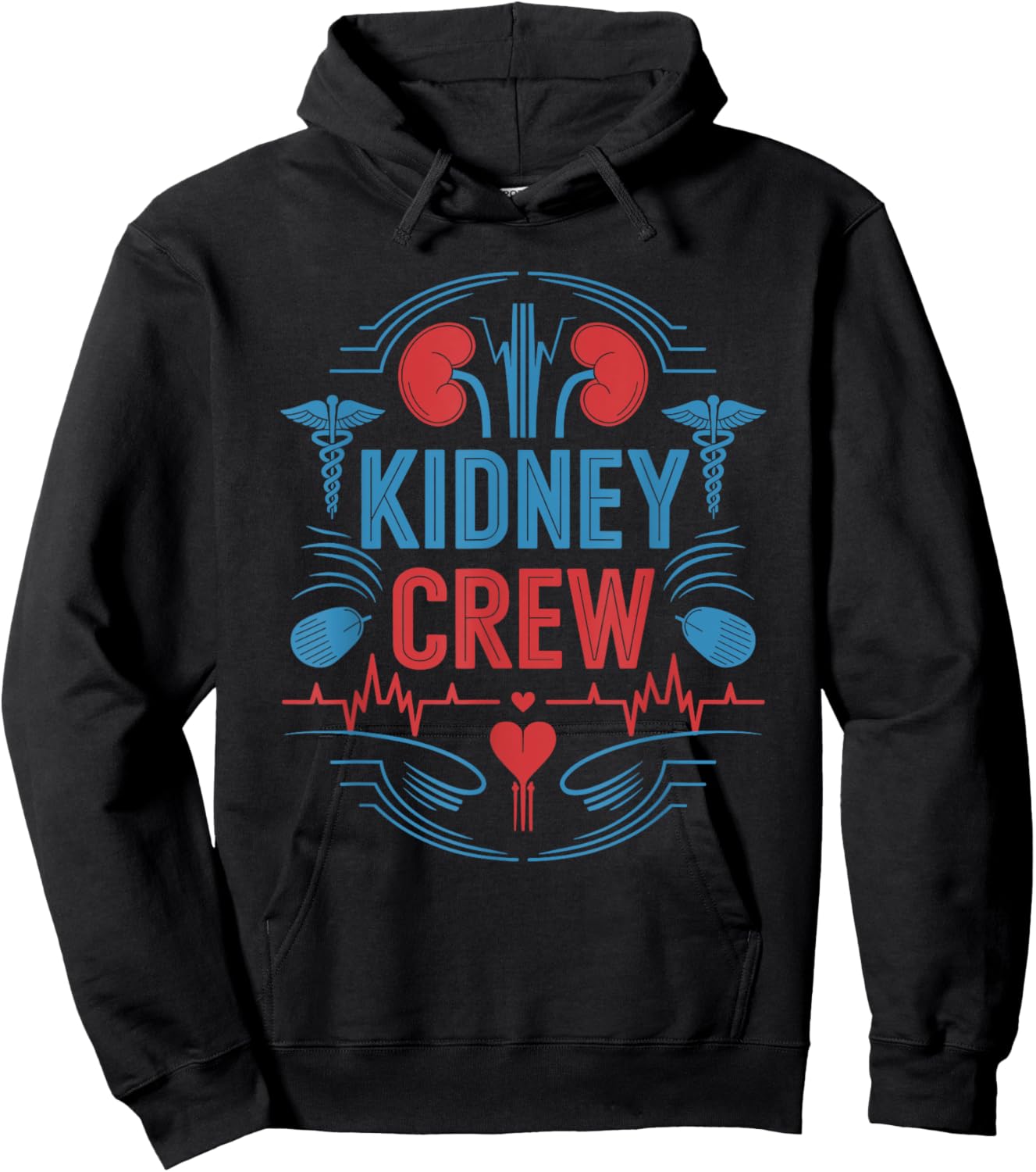 Dialysis Nurse Kidney Crew, Dialysis Technician Kidney Nurse Hoodie - Hoodie | Black