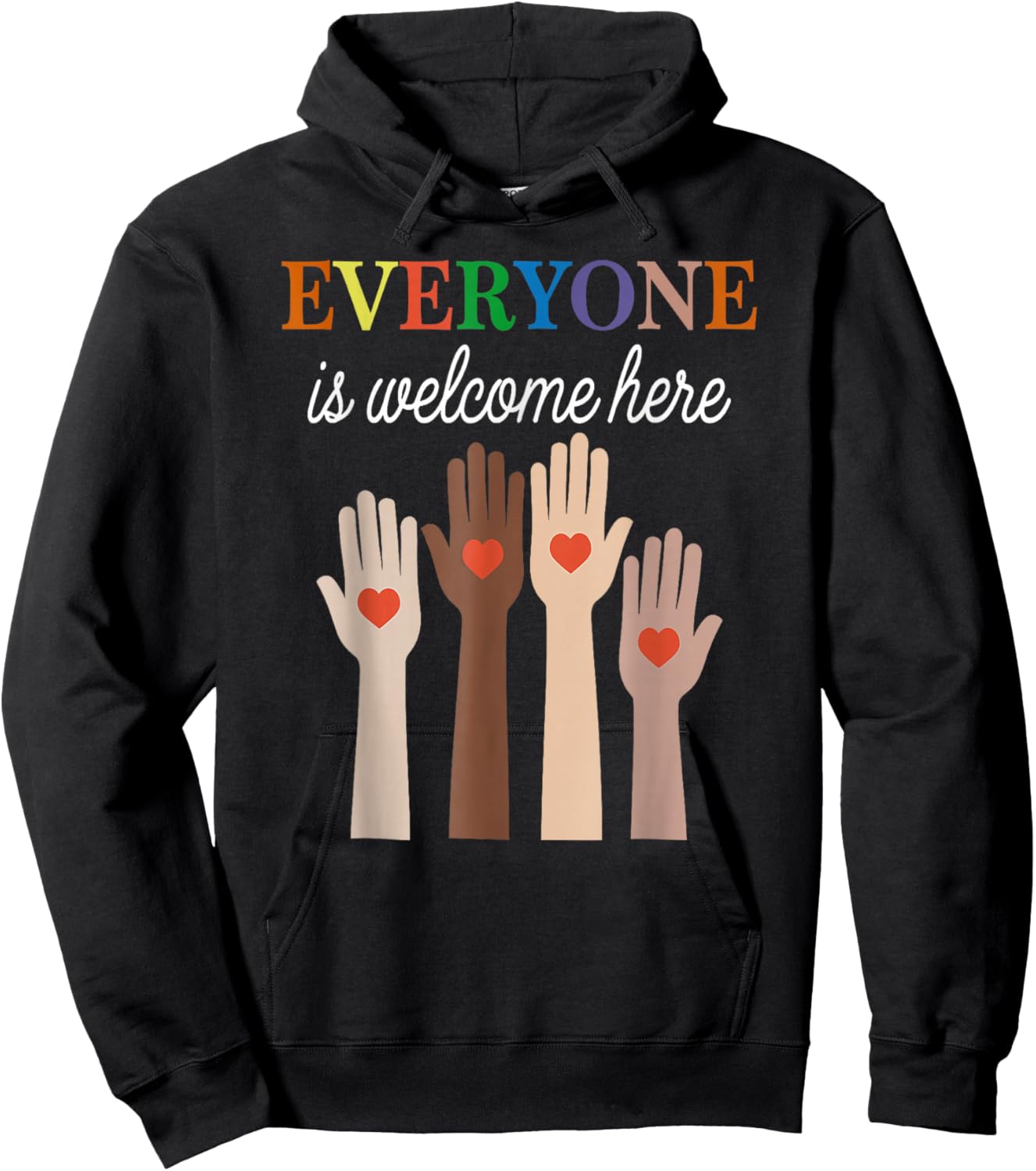 Everyone is Welcome Here Idaho Hoodie - Hoodie | Black