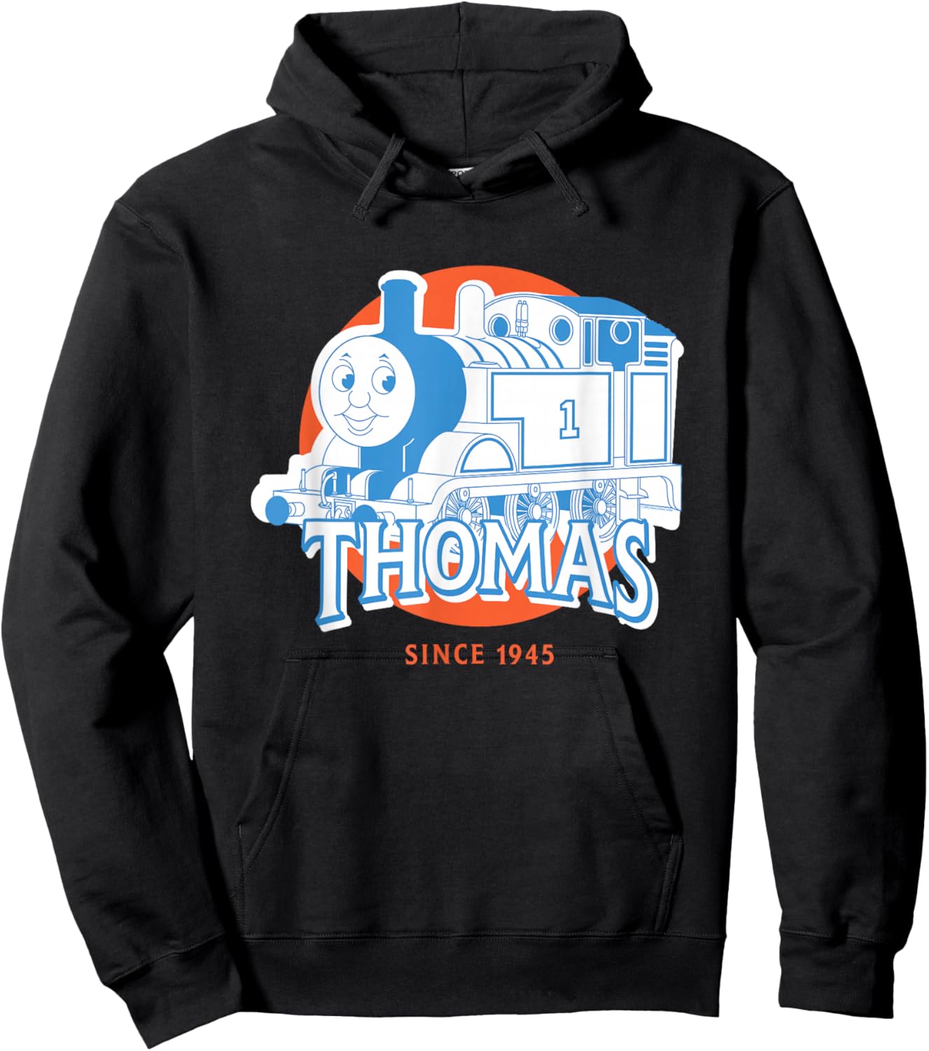 Thomas & Friends - Thomas Blue and White Hoodie - Hoodie | Black