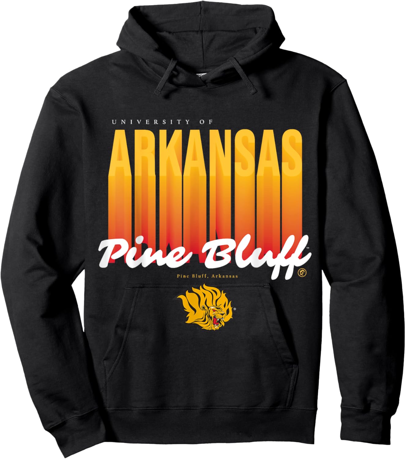 The Yard Essentials - Arkansas Pine Bluff - UAPB Fade Hoodie - Hoodie | Black