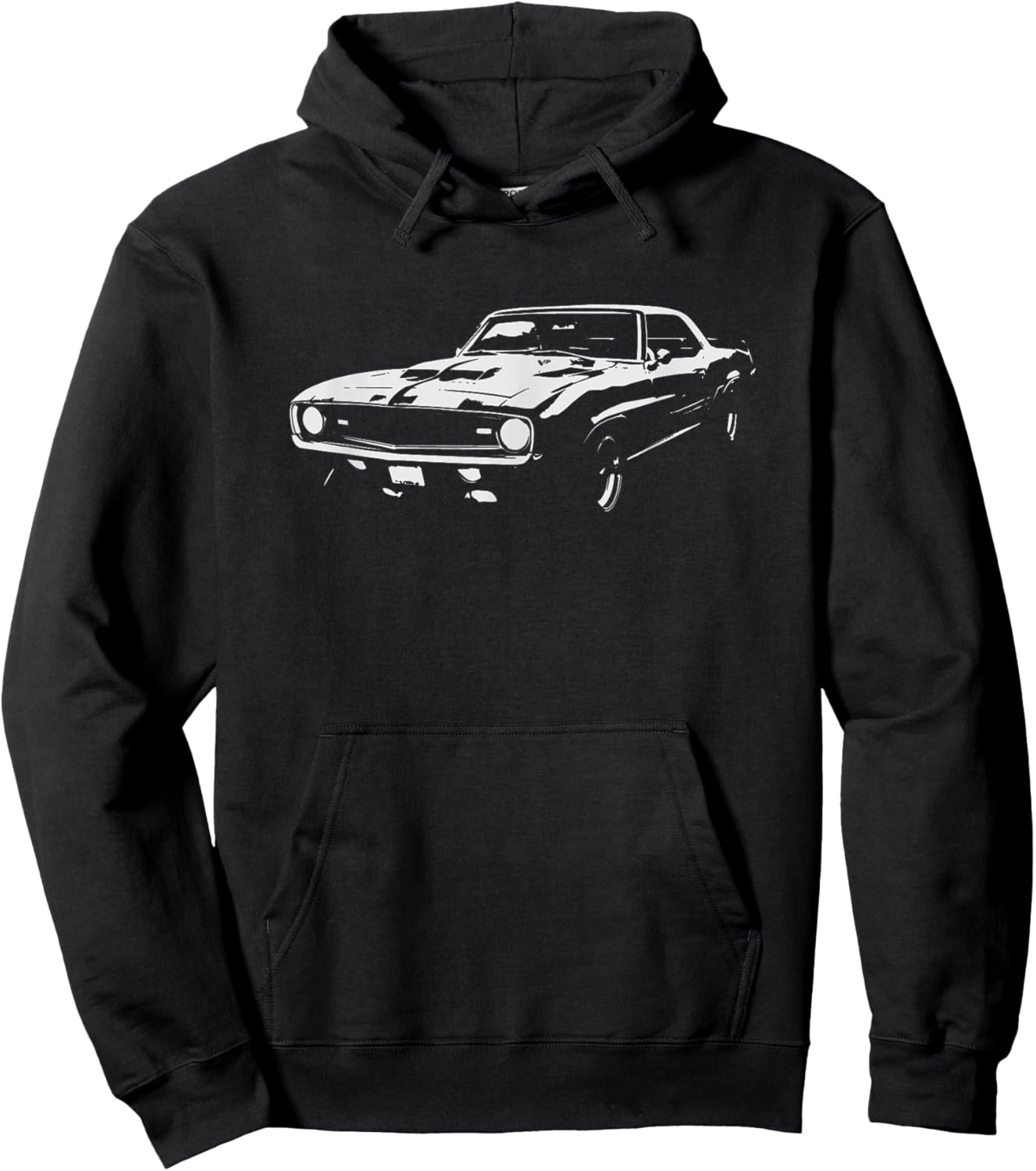 Classic Muscle Car Retro Vintage 60s 70s Car Lover Graphic Hoodie - Hoodie | Black