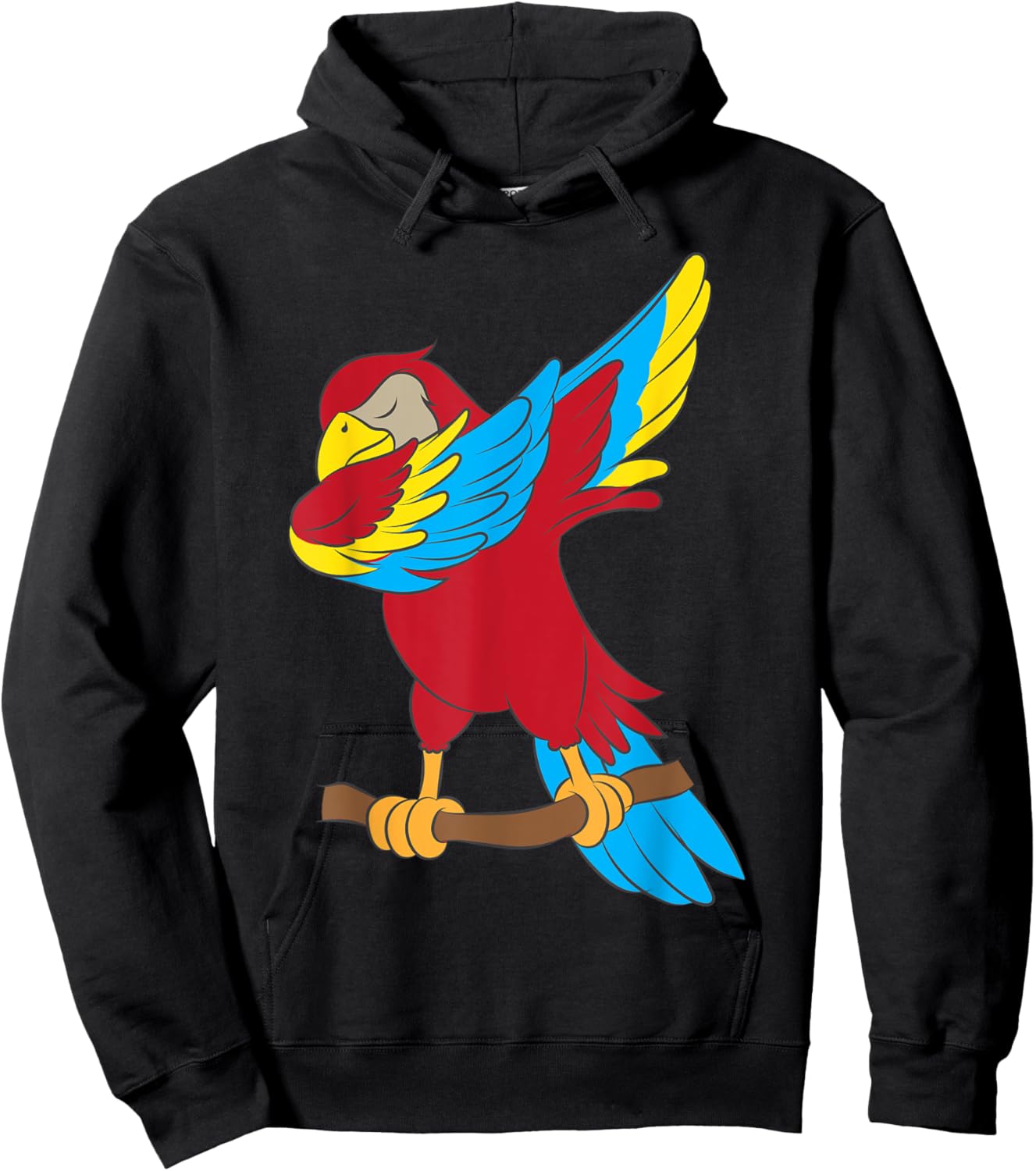 Cool Parrot Art Women Pet Bird Tropical Parrot Lover Hoodie - Hoodie | Black