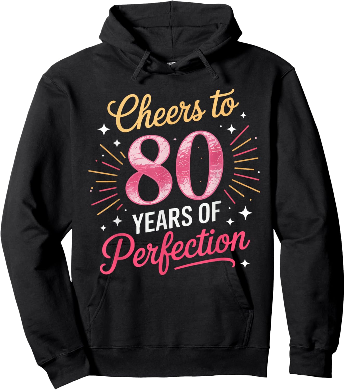 80th Birthday Shirt Gifts 80 Years Old Hoodie - Hoodie | Black