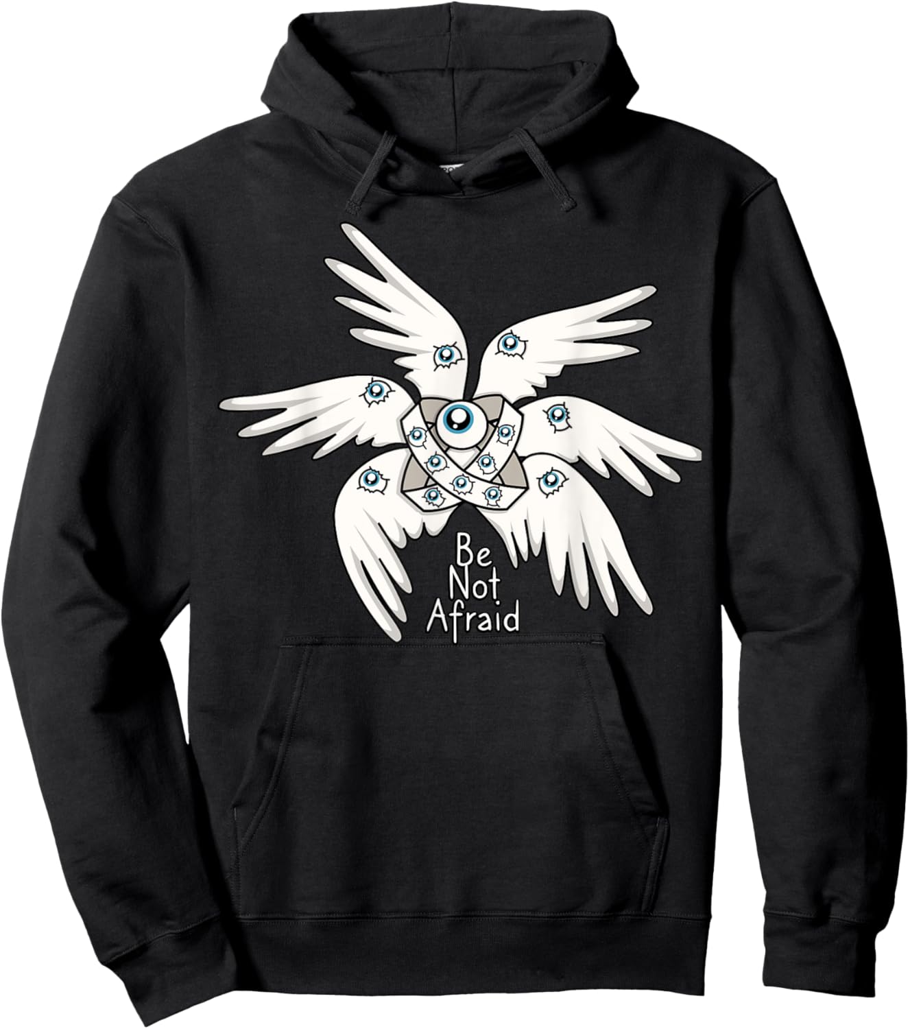 Biblical Angel, Be Not Afraid, Funny Bible Christian Hoodie - Hoodie | Black