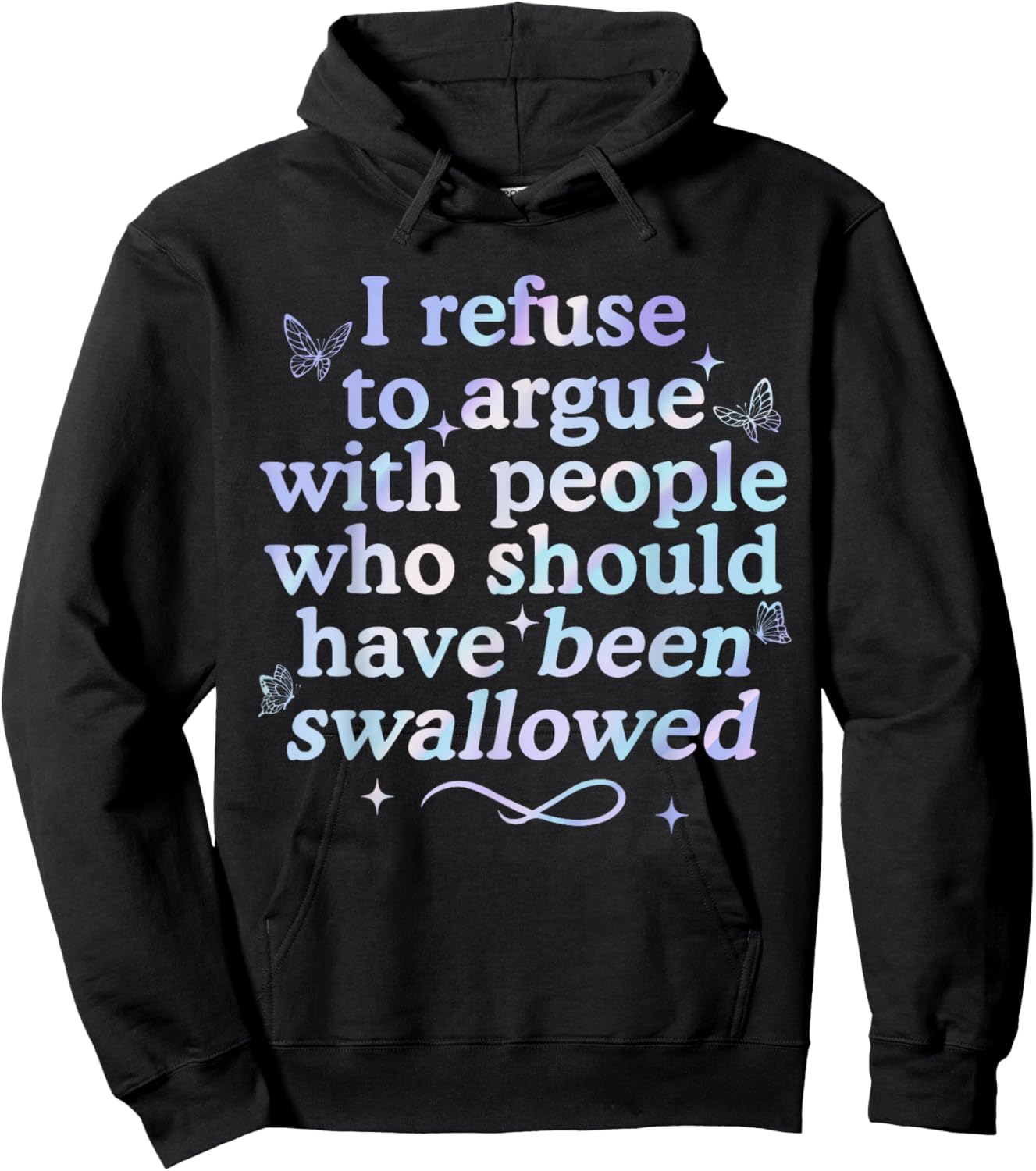 People, Swallowed, Toxic-Funny, Sarcastic Hoodie - Hoodie | Black