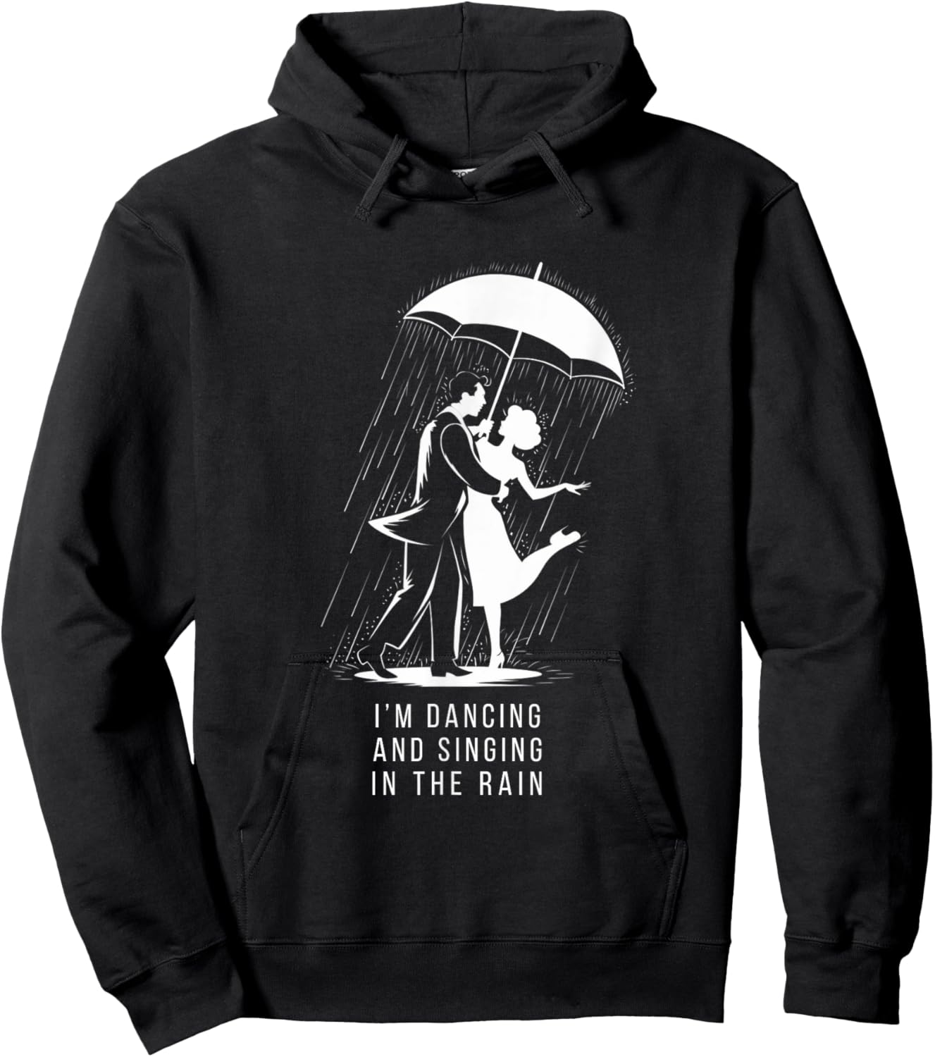 Singing & Dancing in the Rain Musical Theatre Broadway Hoodie - Hoodie | Black