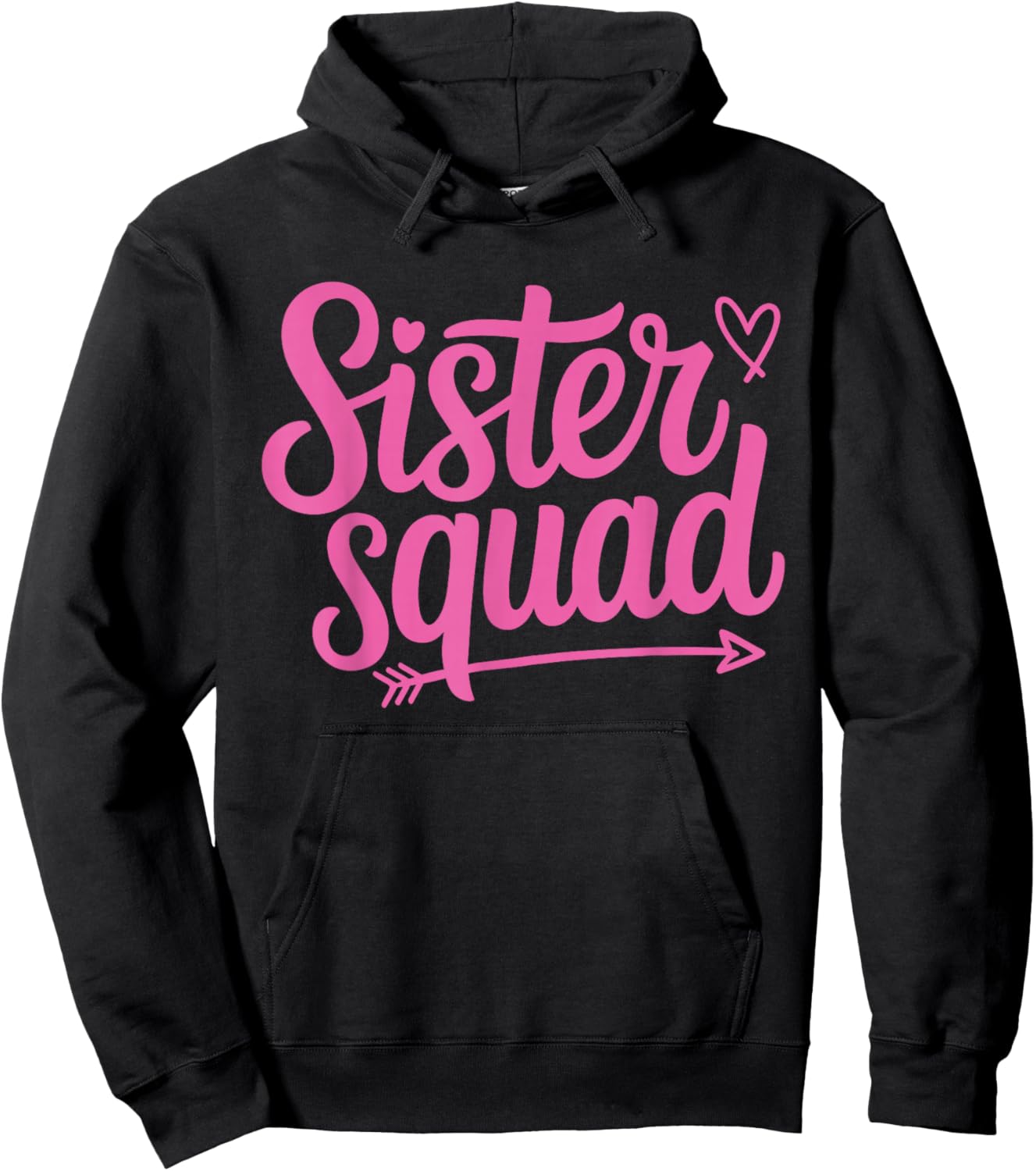 Sister Squad Matching Sisters Vacation Party Hoodie - Hoodie | Black