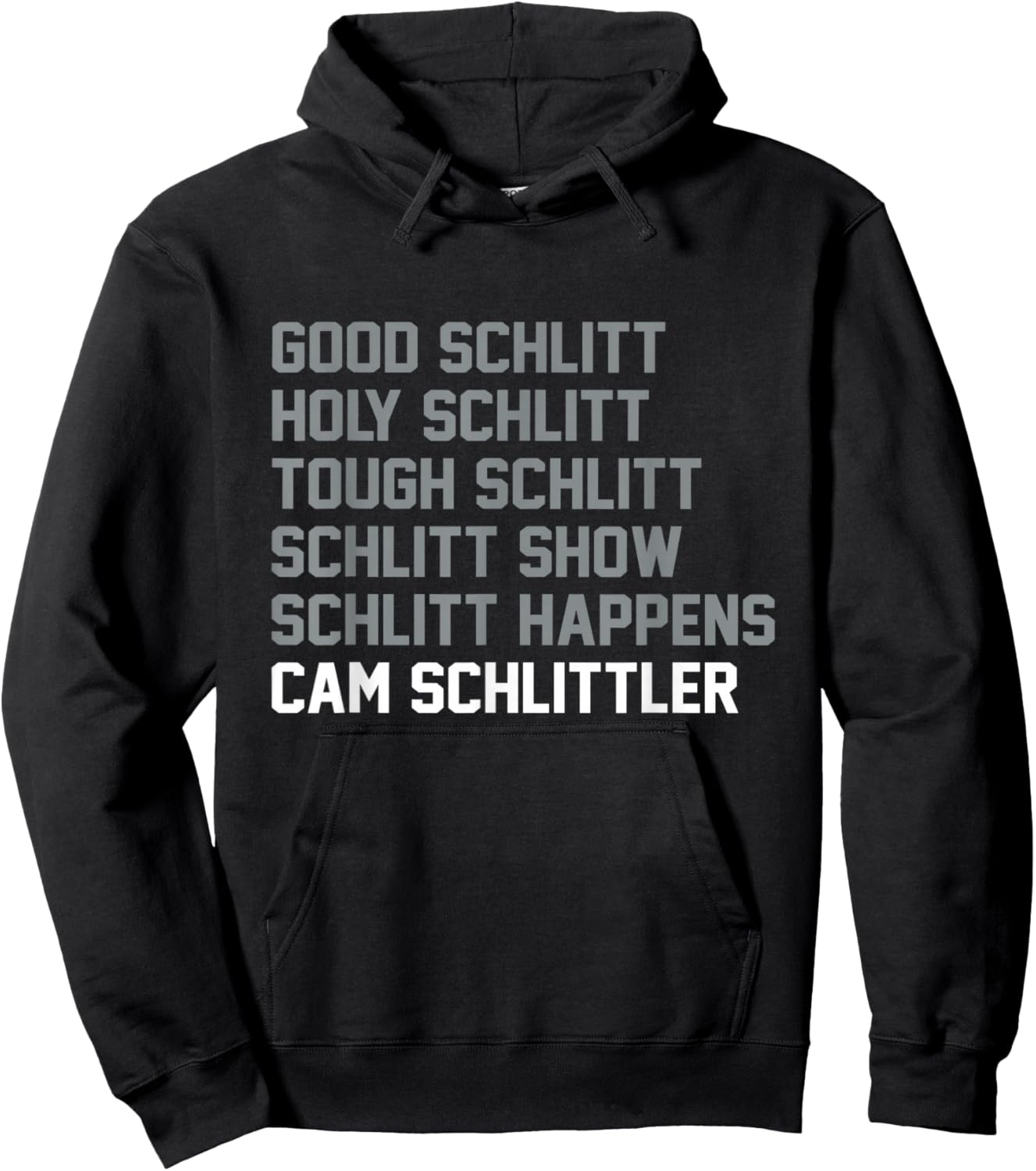 Good Schlitt Holy Schlitt Cam Schlittler Sarcastic Wordplay Hoodie - Hoodie | Black