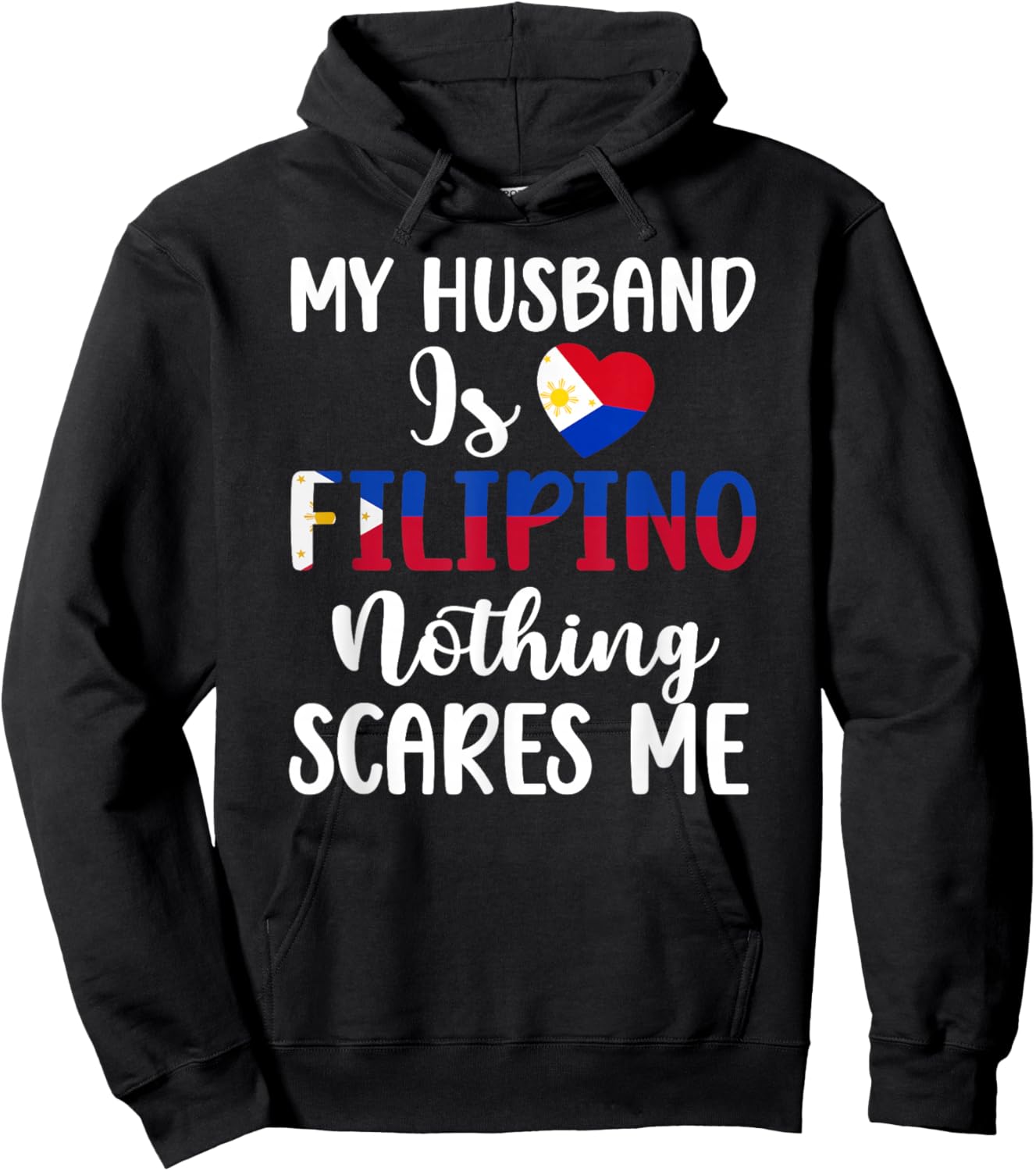 My Husband is Filipino Husband Wife of A Filipino Husband Hoodie - Hoodie | Black