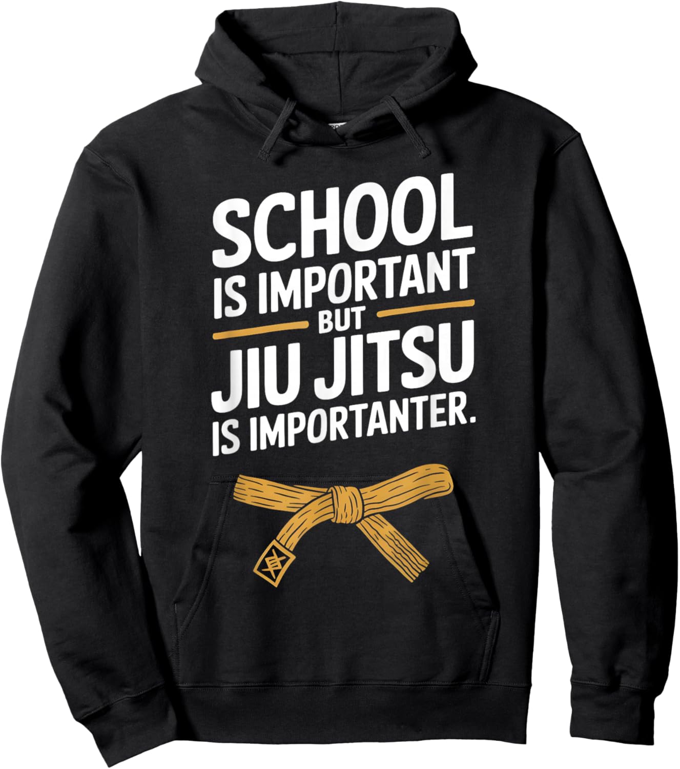 Jiu Jitsu Kid Jiu Jitsu is Importanter Funny BJJ Hoodie - Hoodie | Black