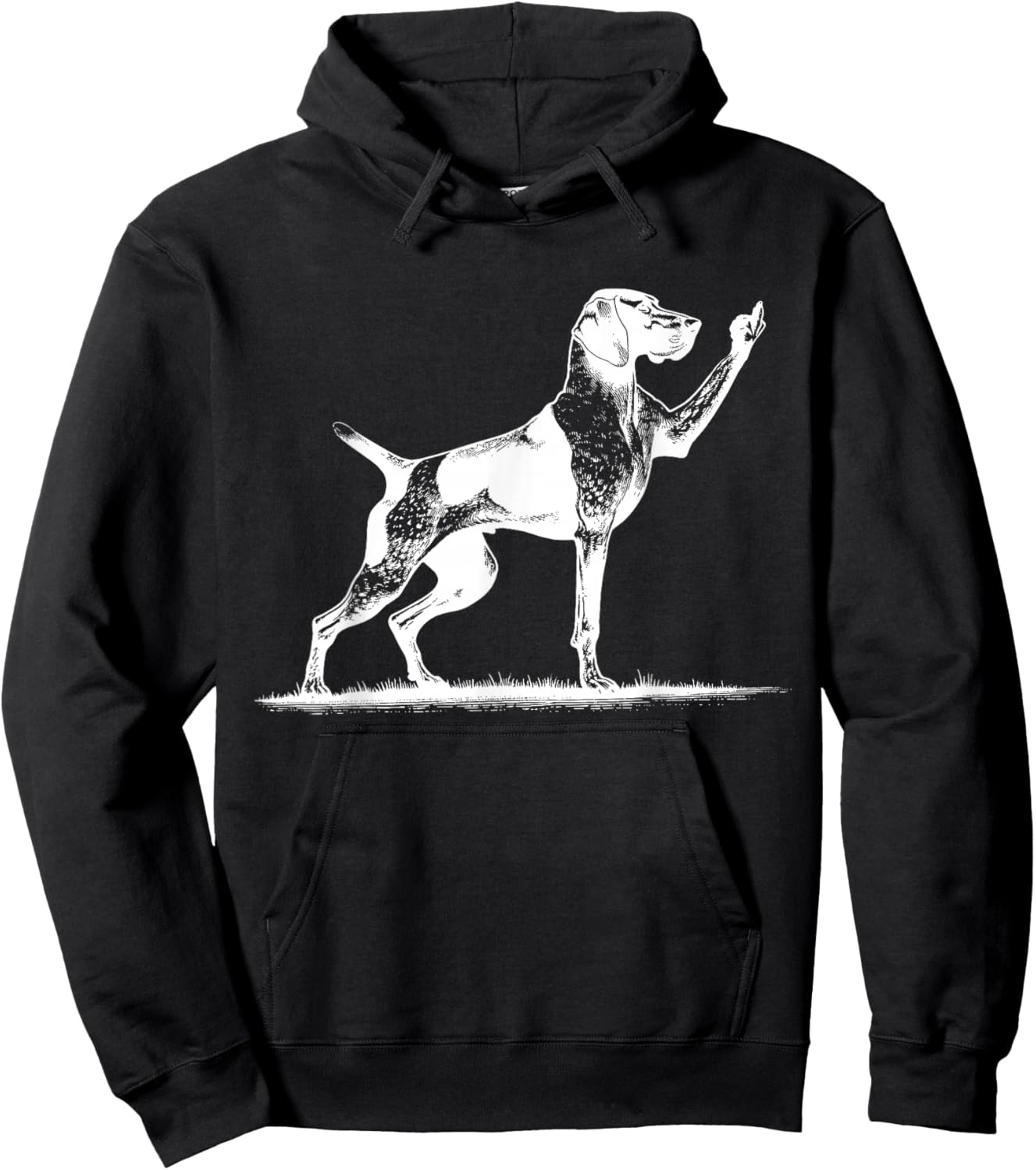 Rude Pointer Dog Asshole German Shorthaired Pointer Dog Hoodie - Hoodie | Black
