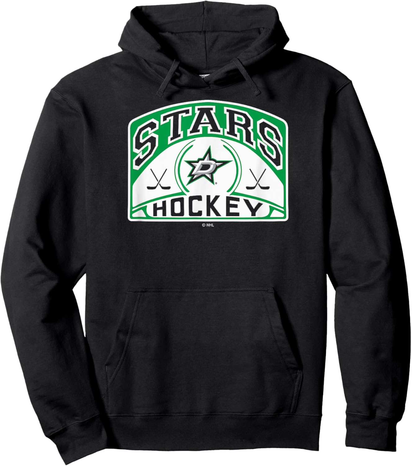 Dallas Stars Glide Black Officially Licensed Hoodie - Hoodie | Black