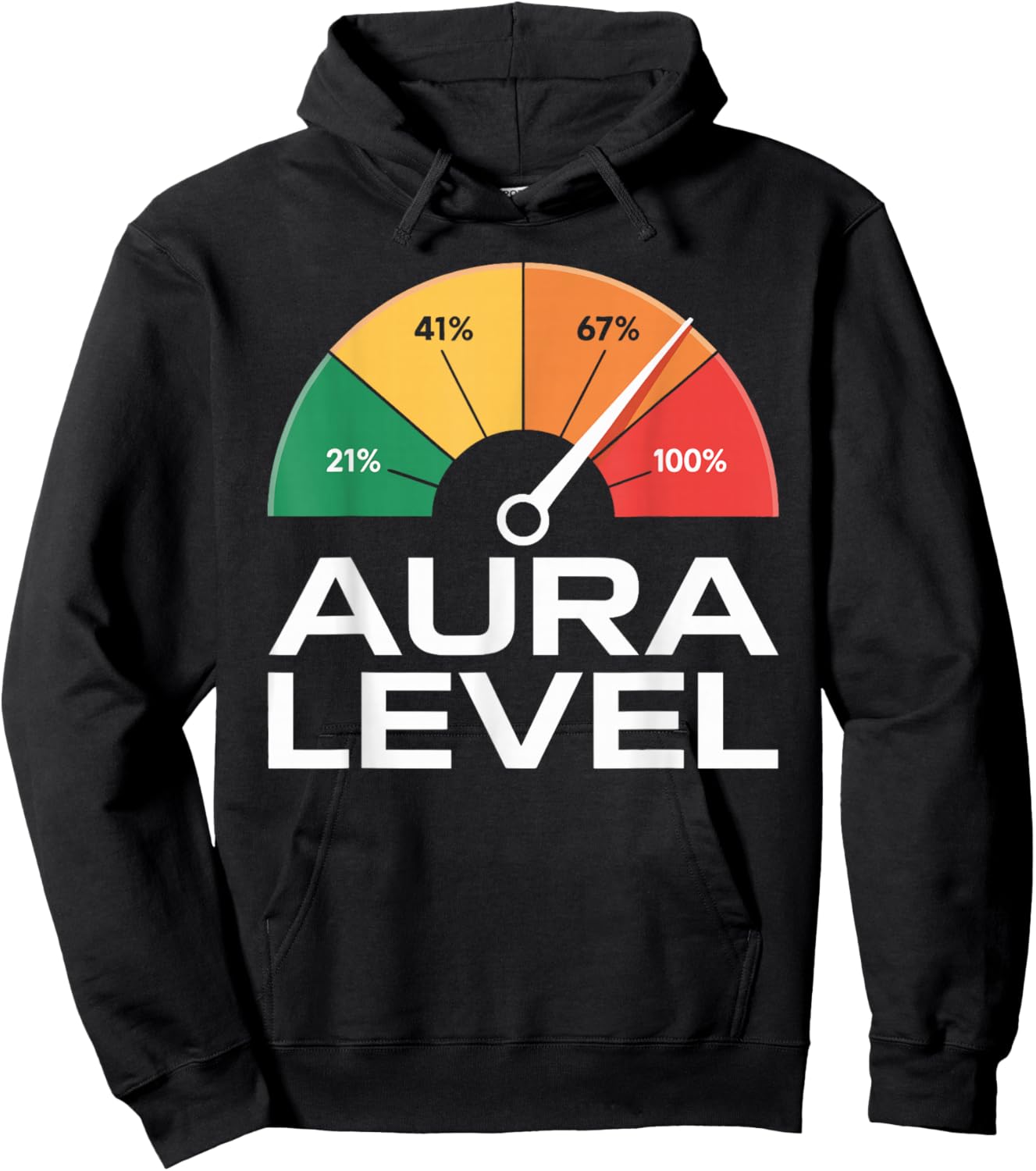 Aura Level 67 Aura Farming Alpha Slang Gen 67th Number 67 Hoodie - Hoodie | Black