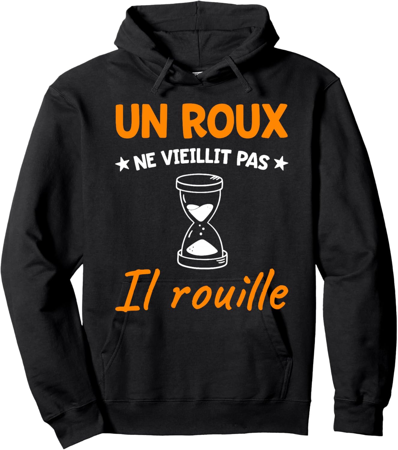 Humour Roux | Anniversaire Roux Ne Veillit Pas Message Drôle Haut de Gamme Hoodie - Hoodie | Black