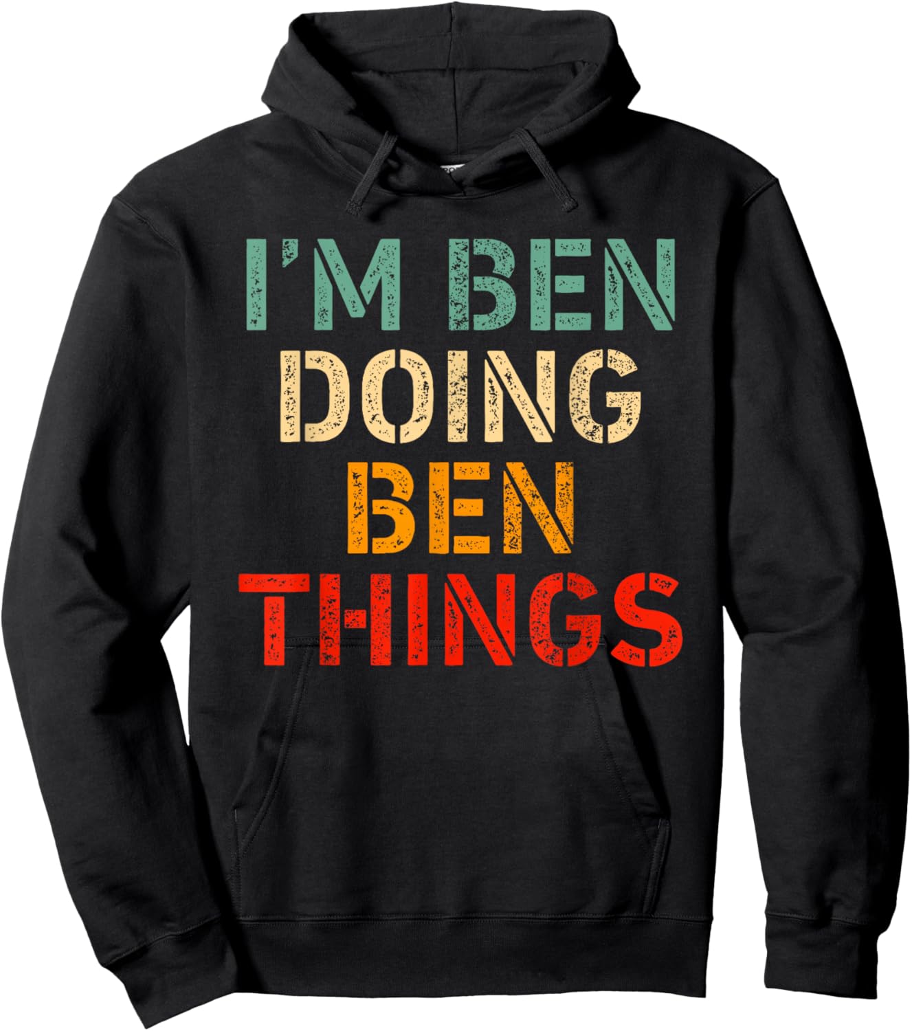 I'm Ben Doing Ben Things Funny Saying Birthday Christmas Hoodie - Hoodie | Black