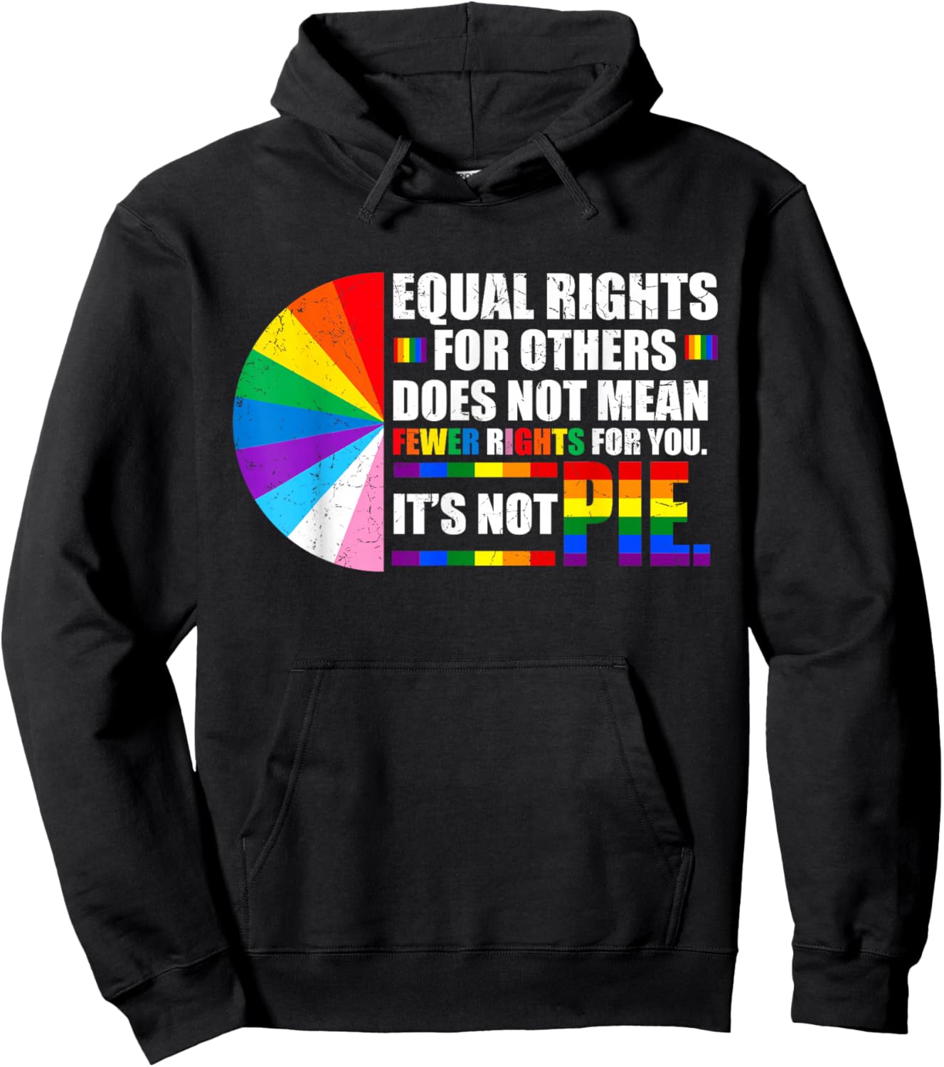 LGBTQ Equal Rights Gay Pride Month Rights Men Kids Hoodie - Hoodie | Black