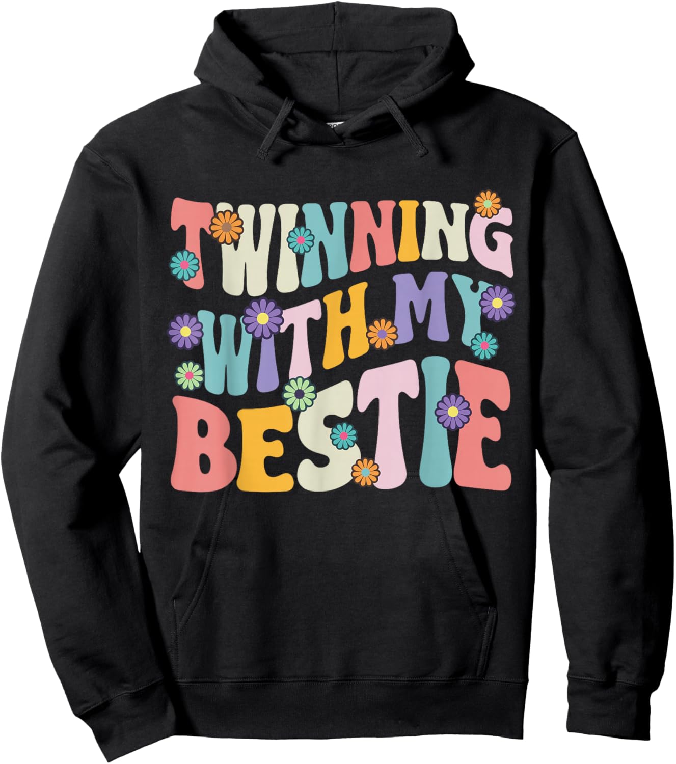 Friends Twinning With My Bestie Spirit Week Girls Hoodie - Hoodie | Black