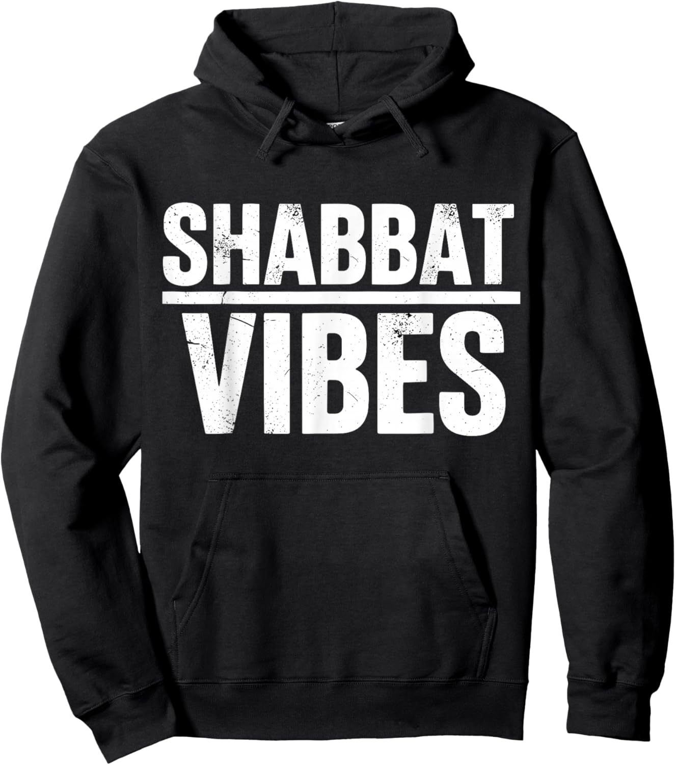 Shabbat Vibes Funny Jewish Jew Shabbos Hannukah Shalom Hoodie - Hoodie | Black