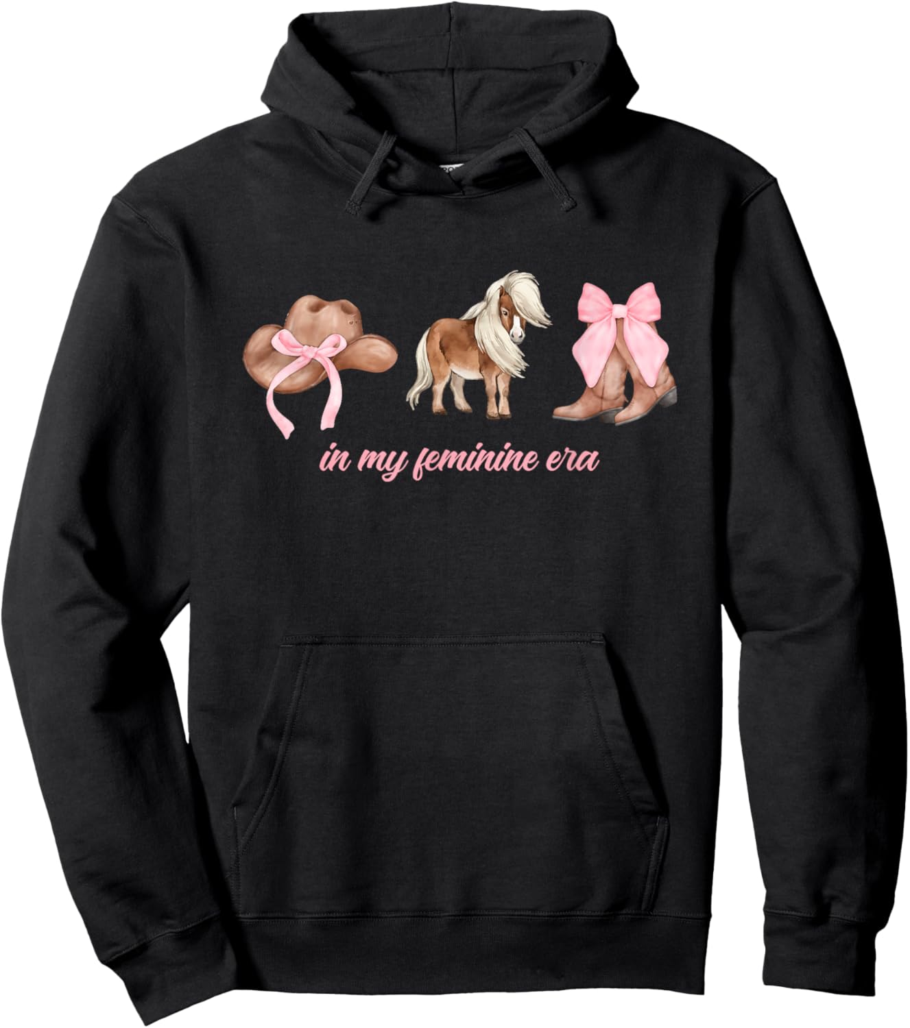 In My Feminine Era Apparel Hoodie - Hoodie | Black