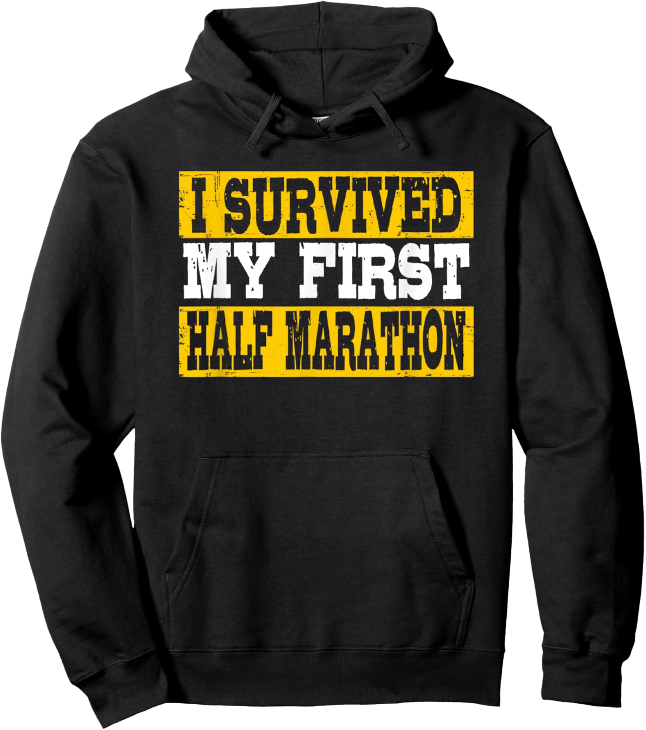 I Survived My First Half Marathon Hoodie - Hoodie | Black