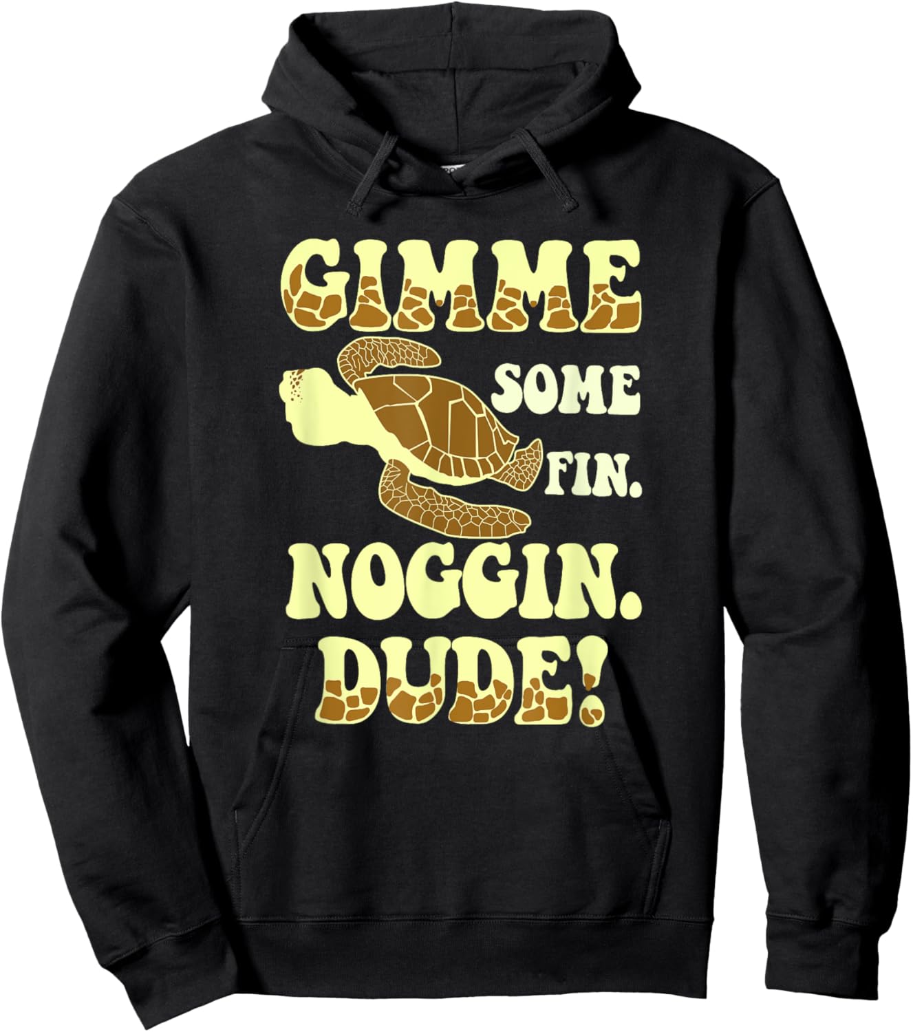 Gimme Some Fin Noggin Dude! Hoodie - Hoodie | Black