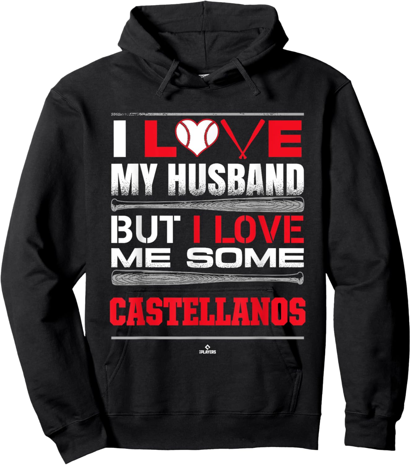 I Love My Husband Nick Castellanos Philadelphia Baseball Hoodie - Hoodie | Black