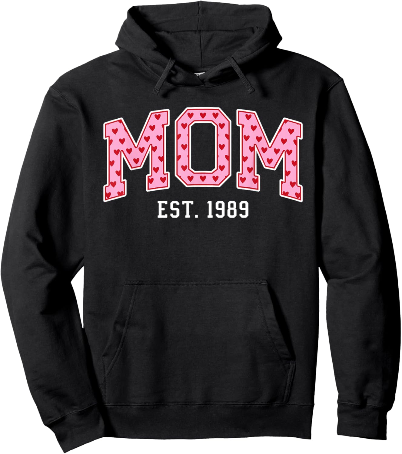 Mom Est 1989 Custom Mom Personalized Mother’s Day Customized Hoodie - Hoodie | Black